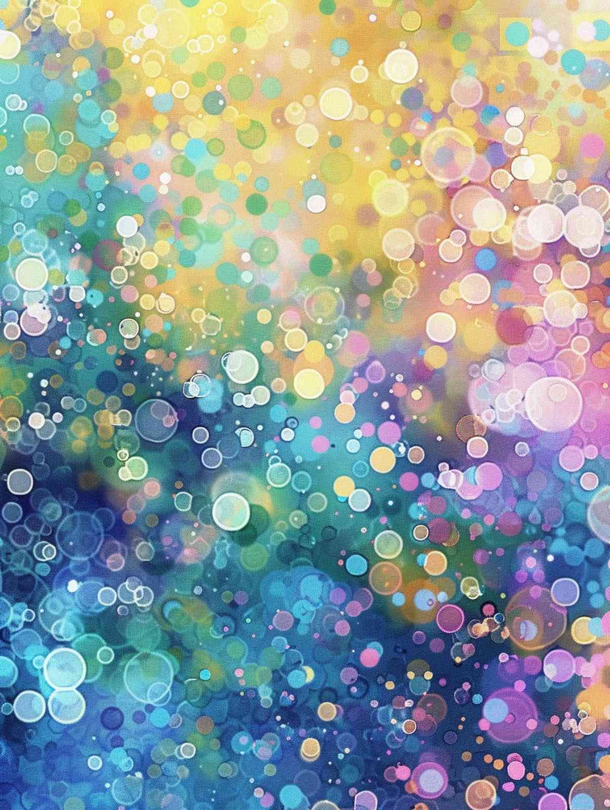 Vibrant Bokeh Dreams Wall Art