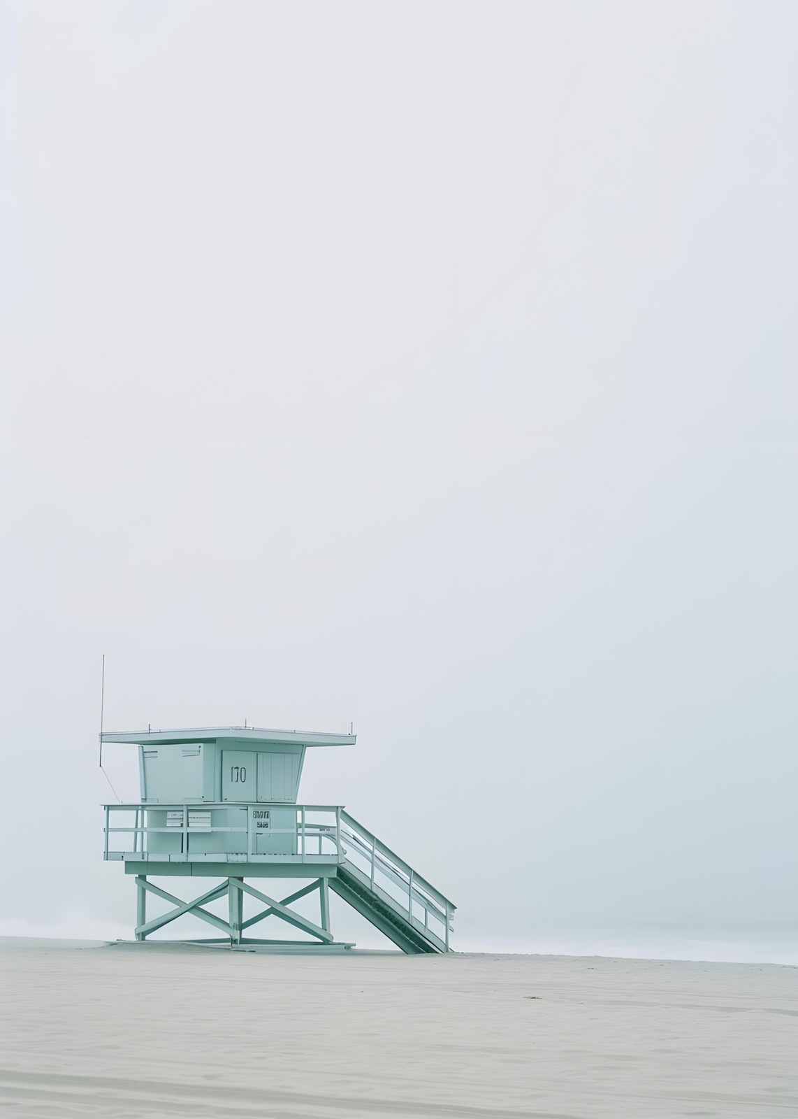 Minimalist Beach LifeGuard Tower Wall Art