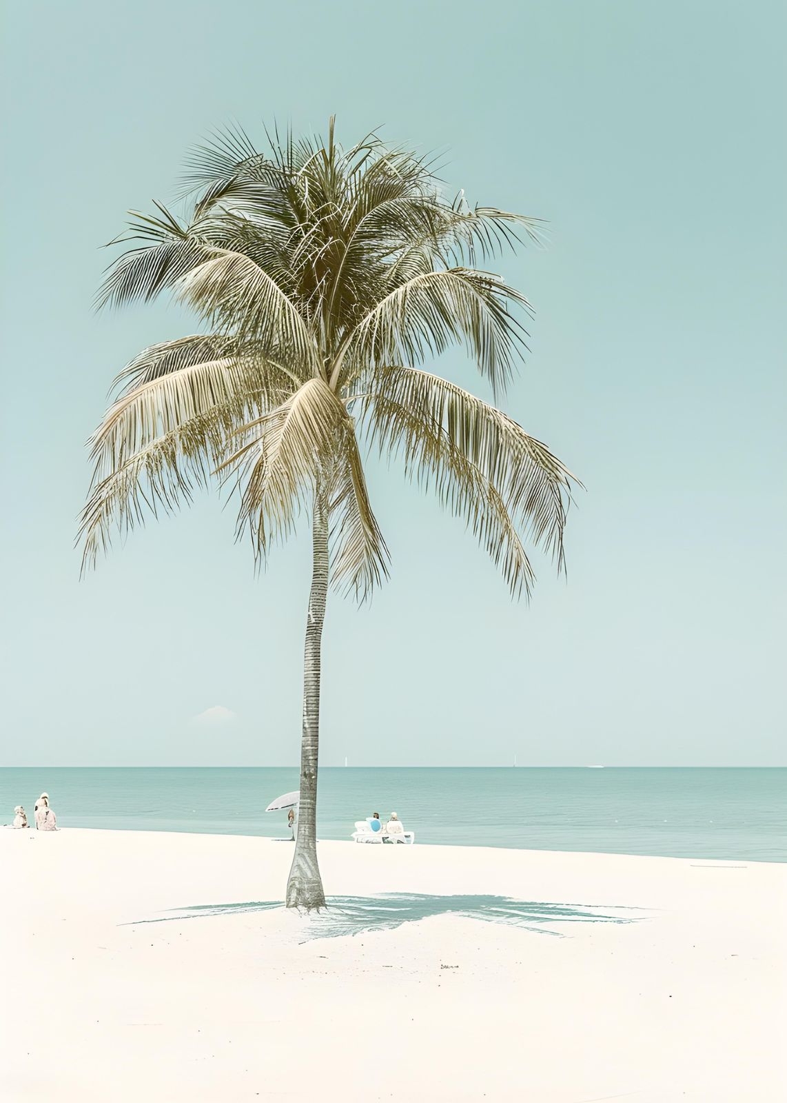 Serene Palm Beach Escape Wall Art