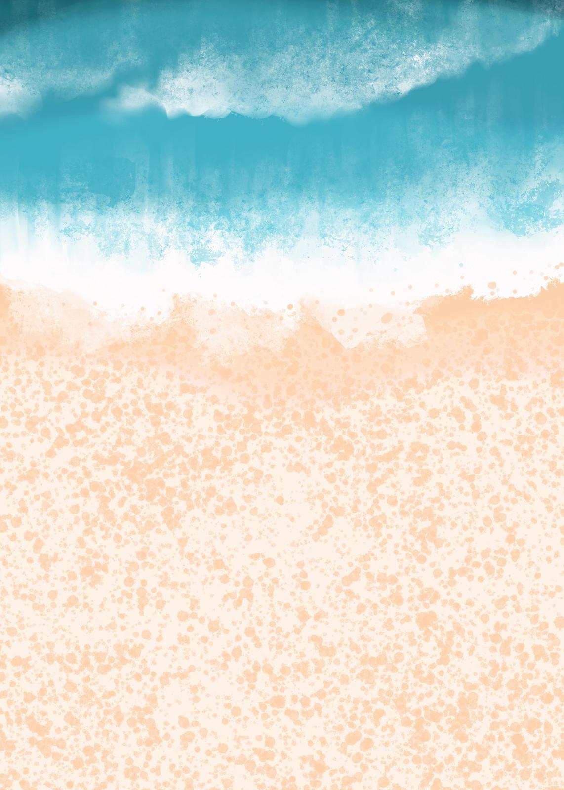 Serene Ocean Beach Landscape Wall Art