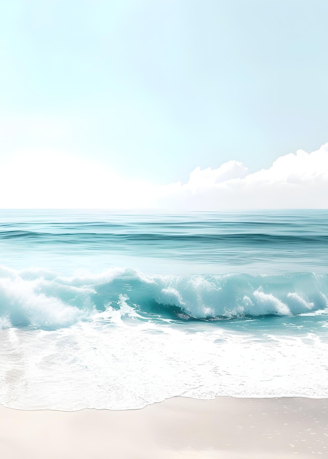 Serene Ocean Wave Wall Art