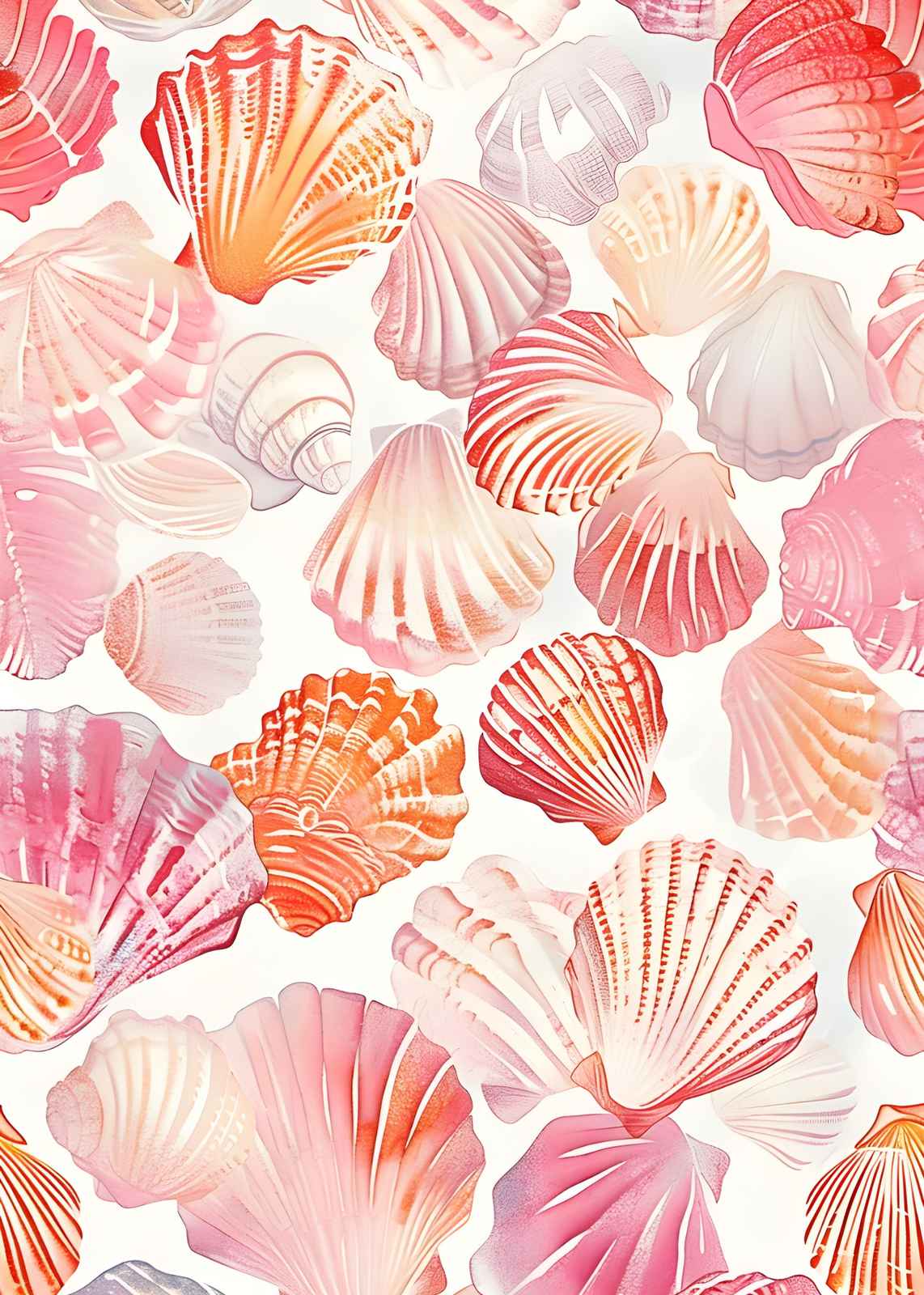 Coastal Charm Seashells Wall Art