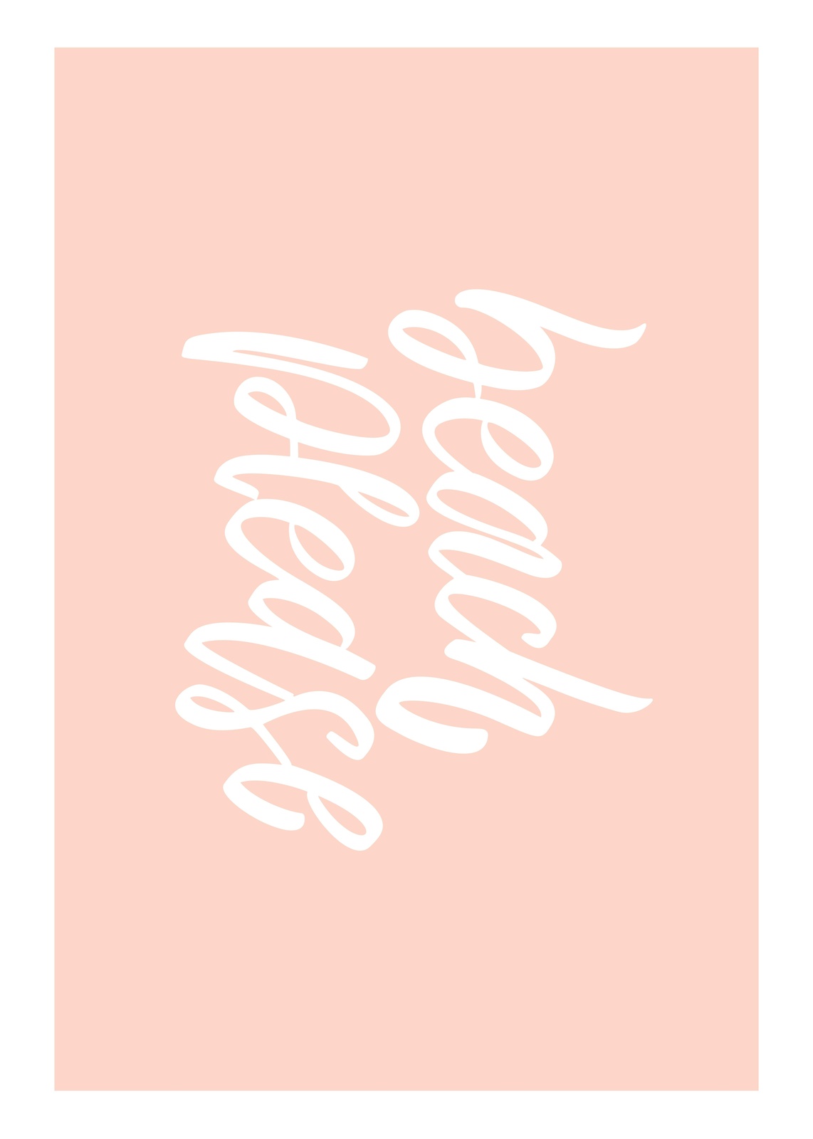 Beach Please | Minimalist Beach Quote Wall Art