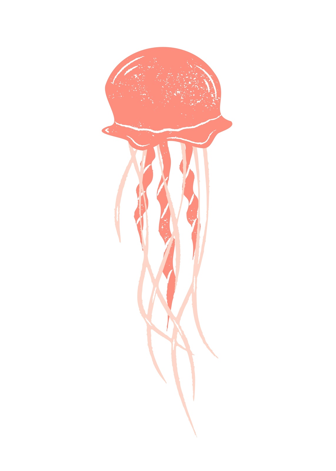Coral Jellyfish Delight Wall Art
