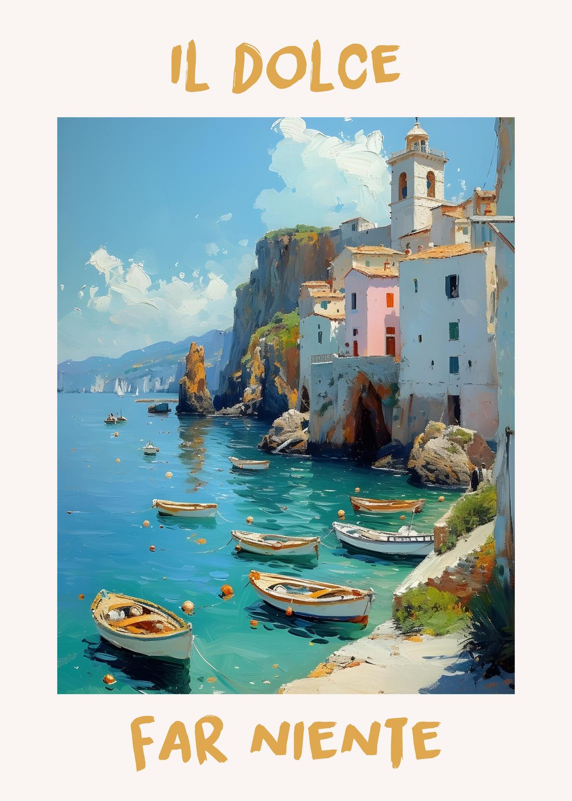 Il Dolce Far Niente Amalfi Coast Wall Art