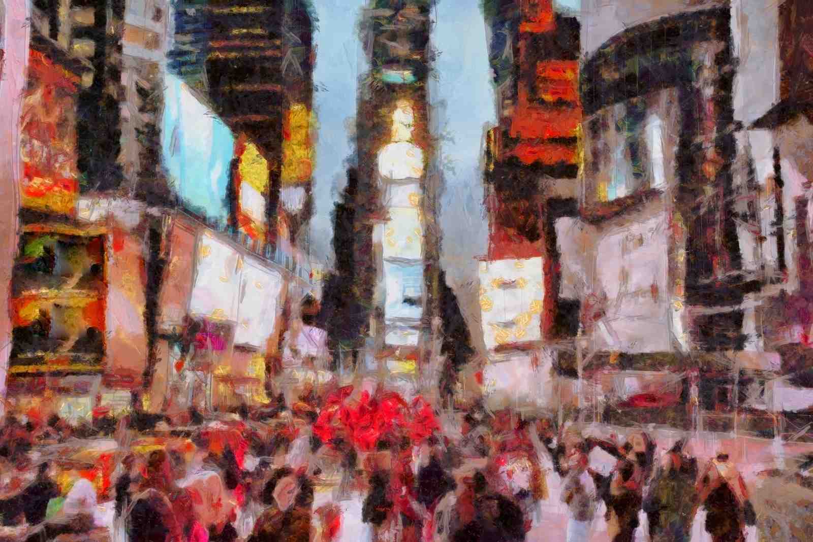 Vibrant Cityscape Impressionist Wall Art
