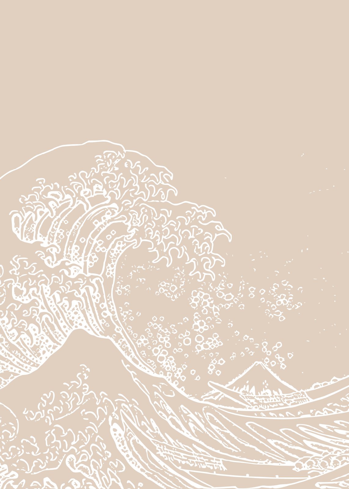 Minimalist Wave & Fuji Wall Art