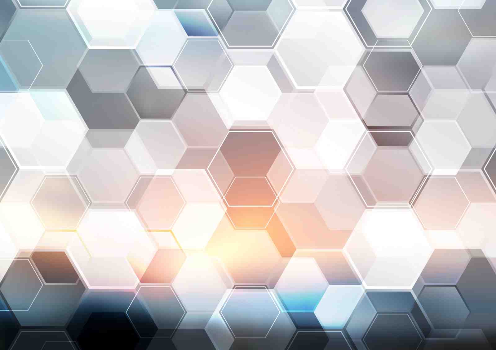Geometric Hexagon Abstract Wall Art