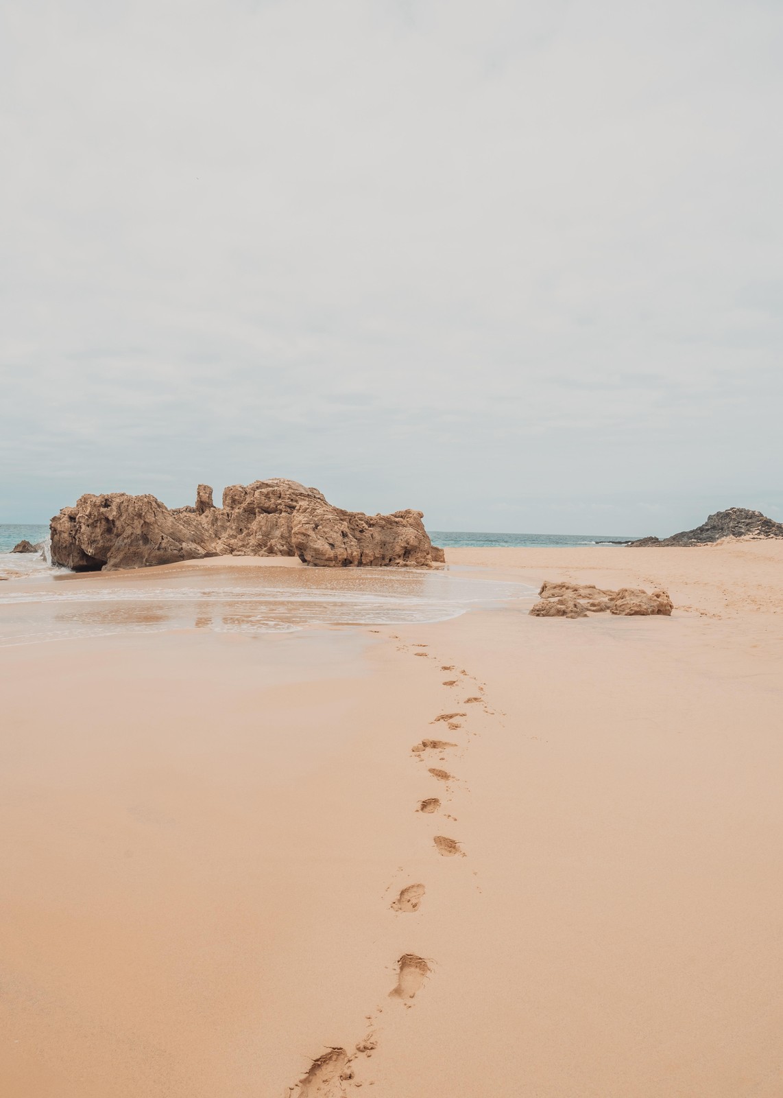 Footprints in the Sand Beach Wall Art