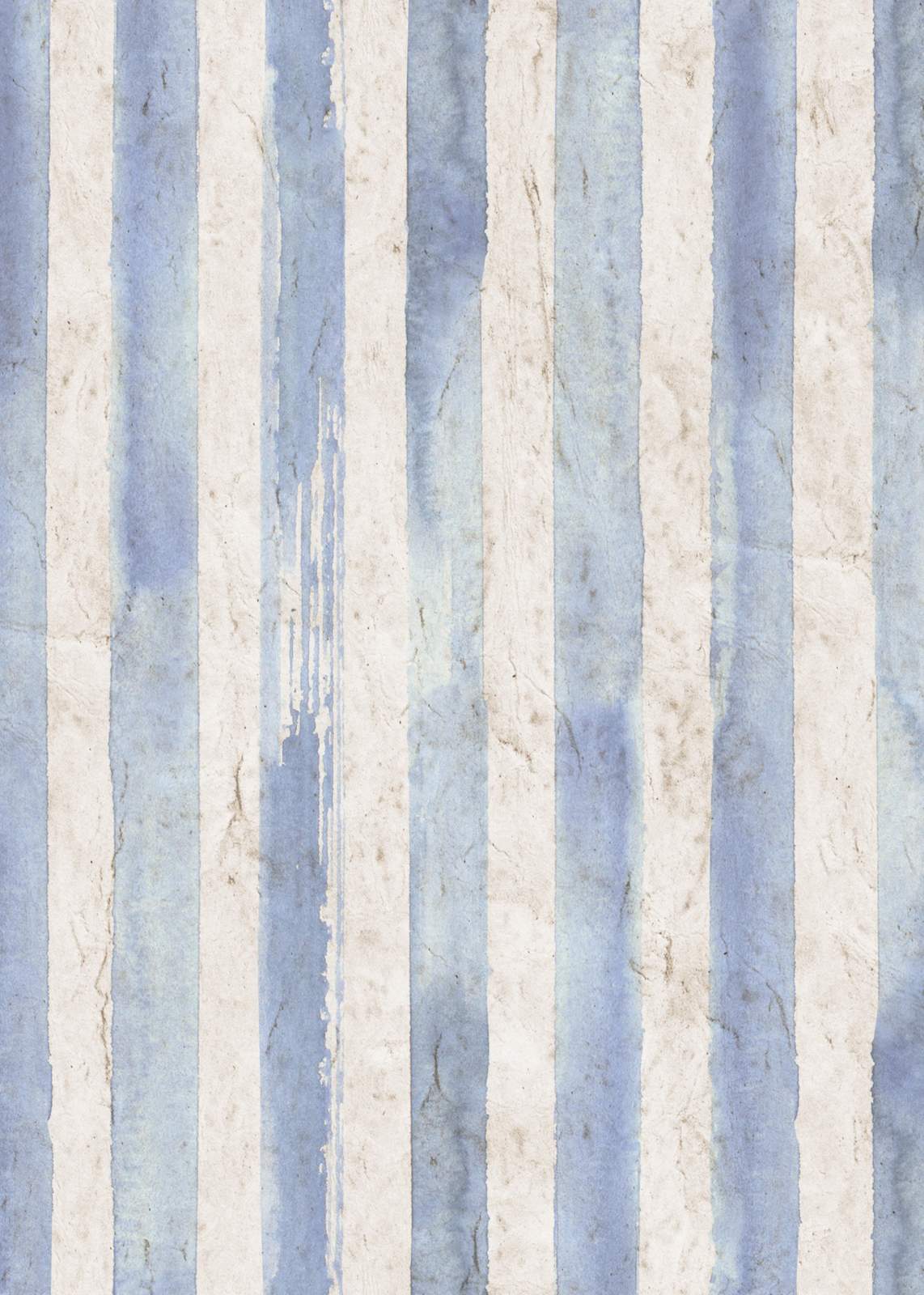 Serene Blue Stripe Farmhouse Wall Art