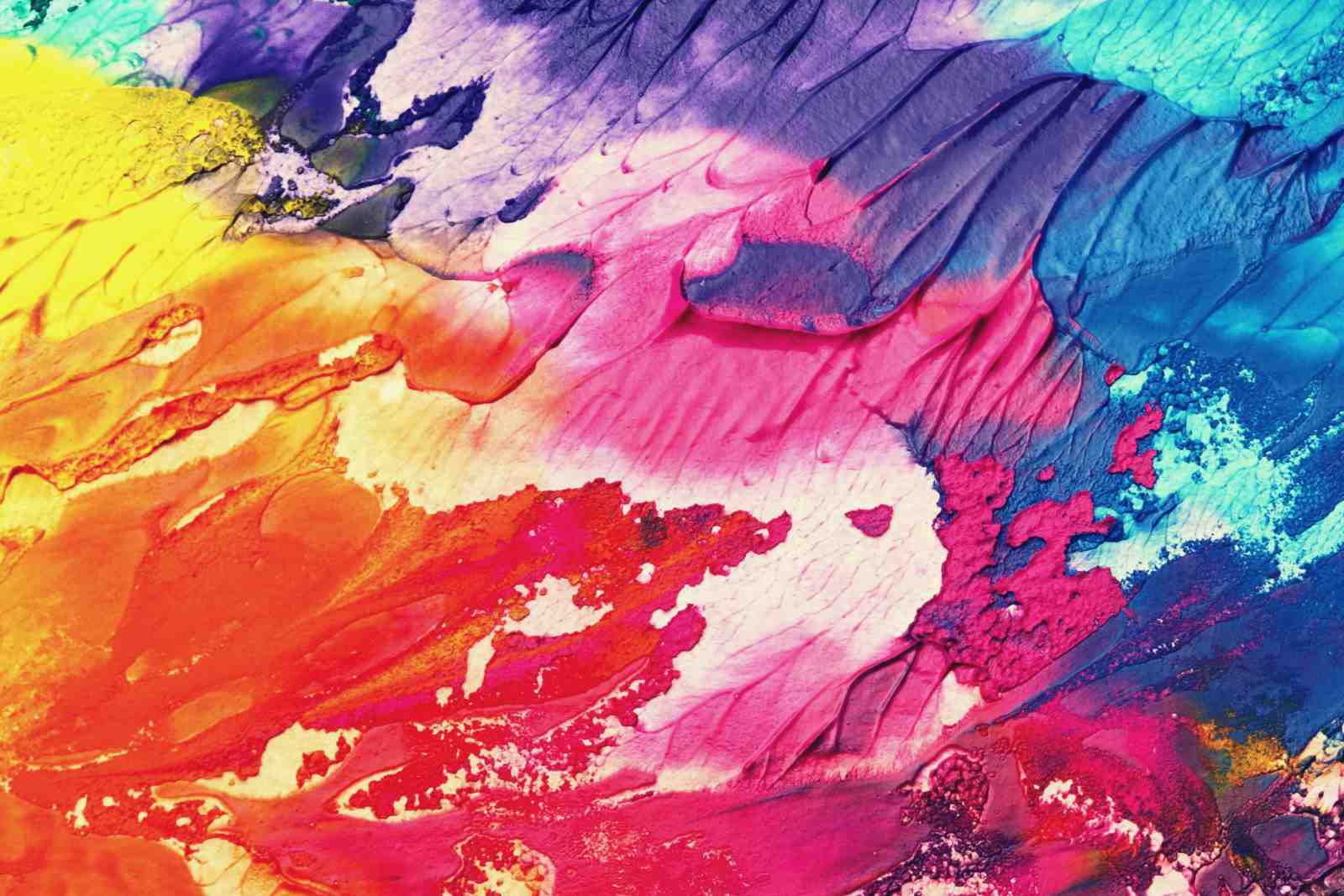 Vibrant Abstract Spectrum Wall Art