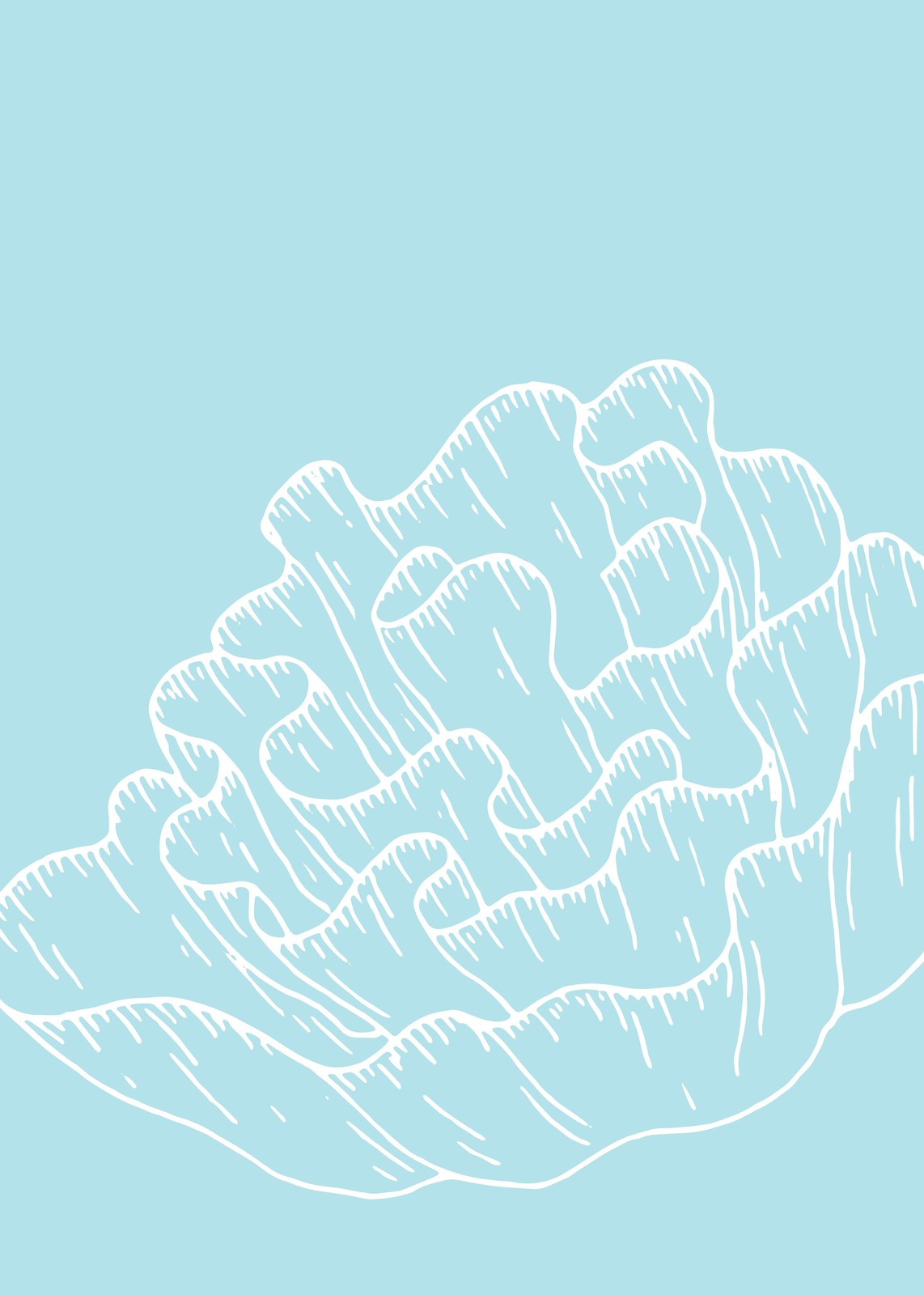 Minimalist Coral Wave Wall Art