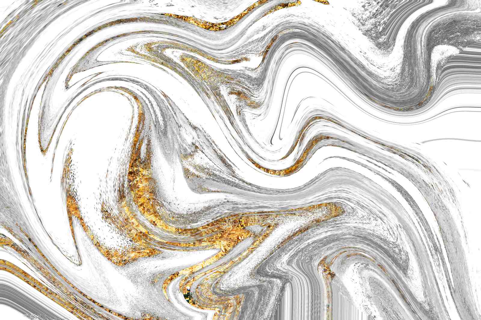 Luxury Gold & Gray Marble Wall Art Art