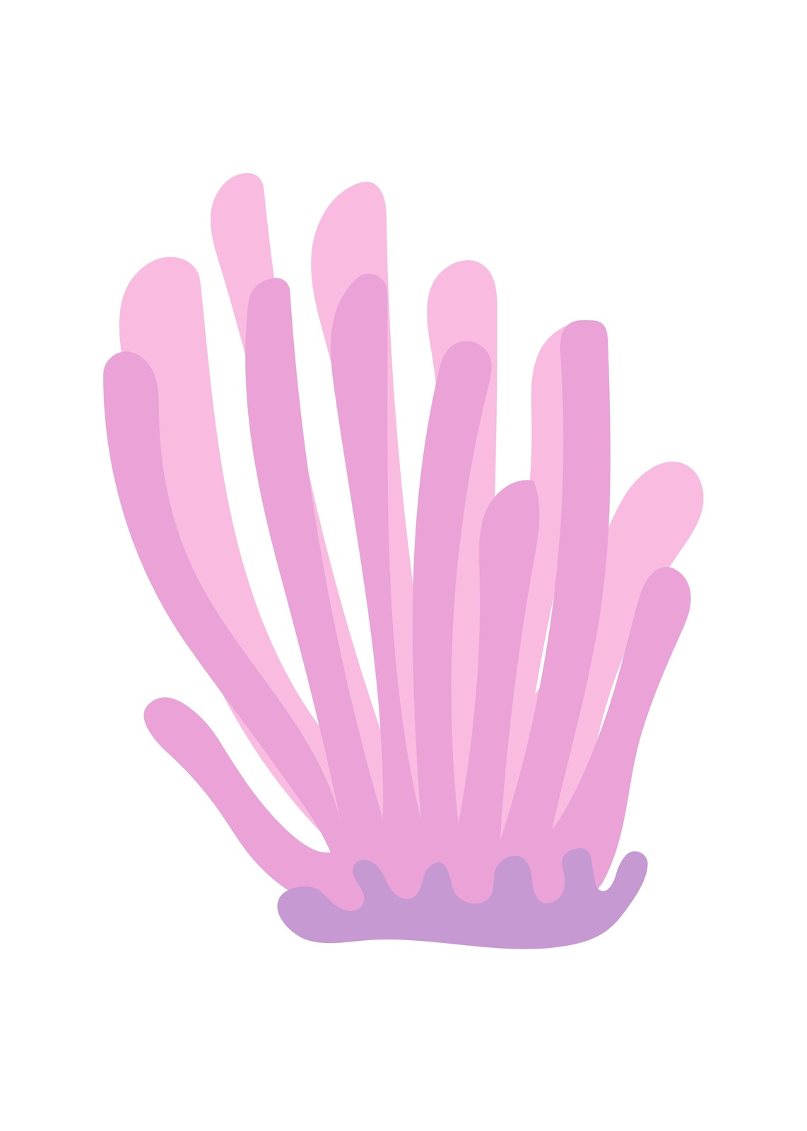Pastel Coral Art Print - Coastal Wall Decor Wall Art