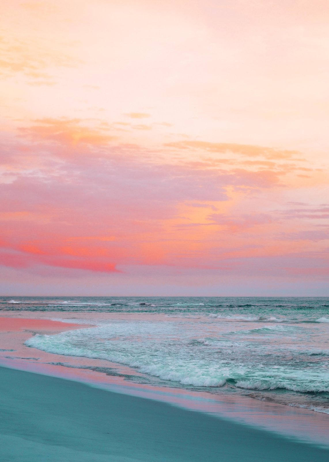 Serene Sunset Beach Wall Art Wall Art