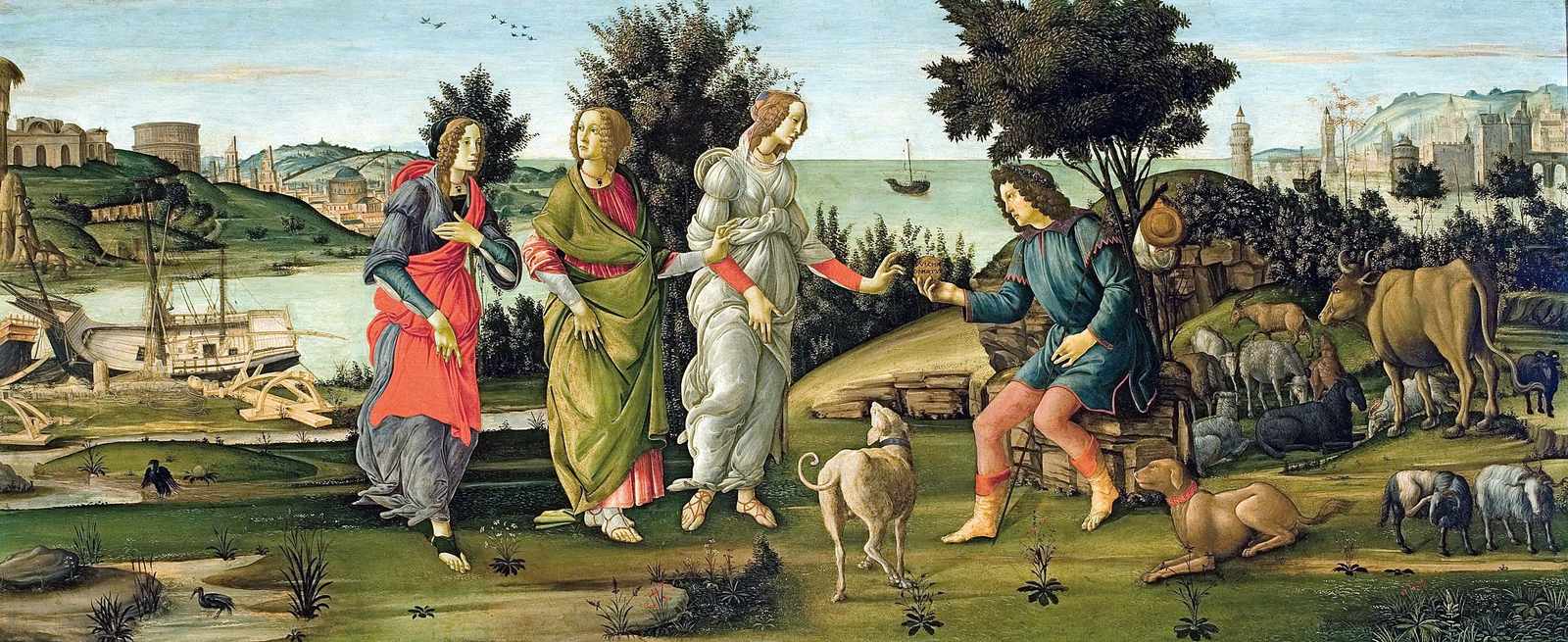 Renaissance Allegory Landscape Wall Art