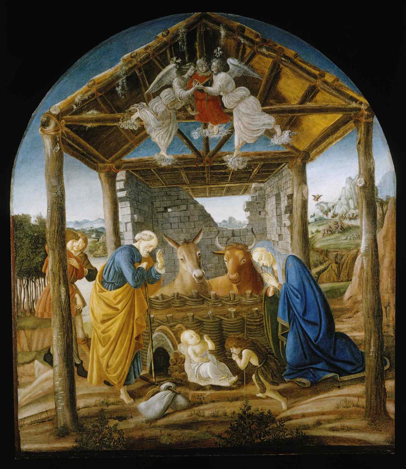 Nativity Scene Renaissance Art Wall Art
