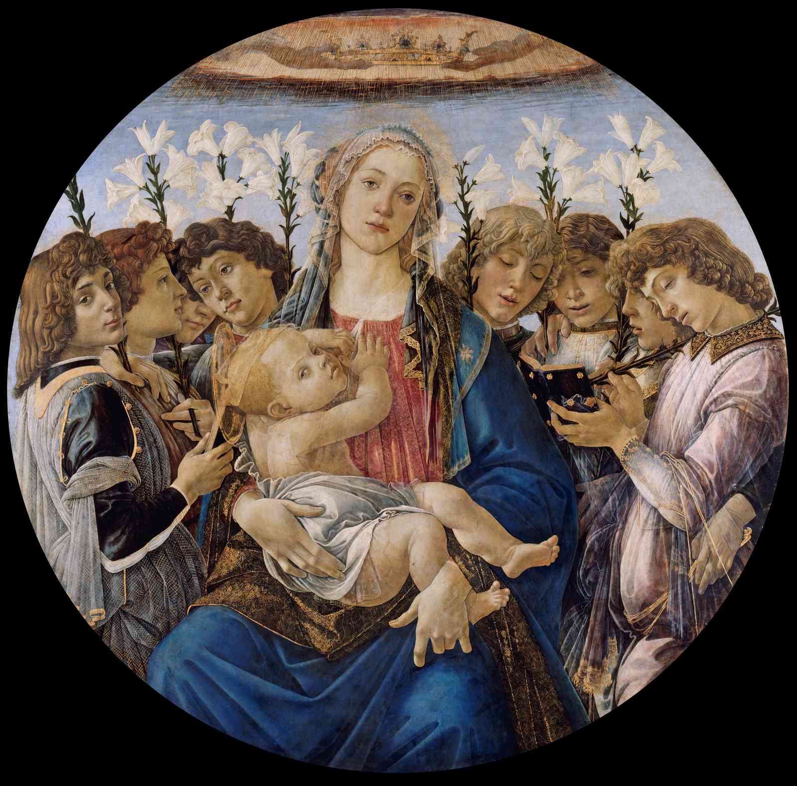 Madonna and Child with Angels Renaissance Wall Art