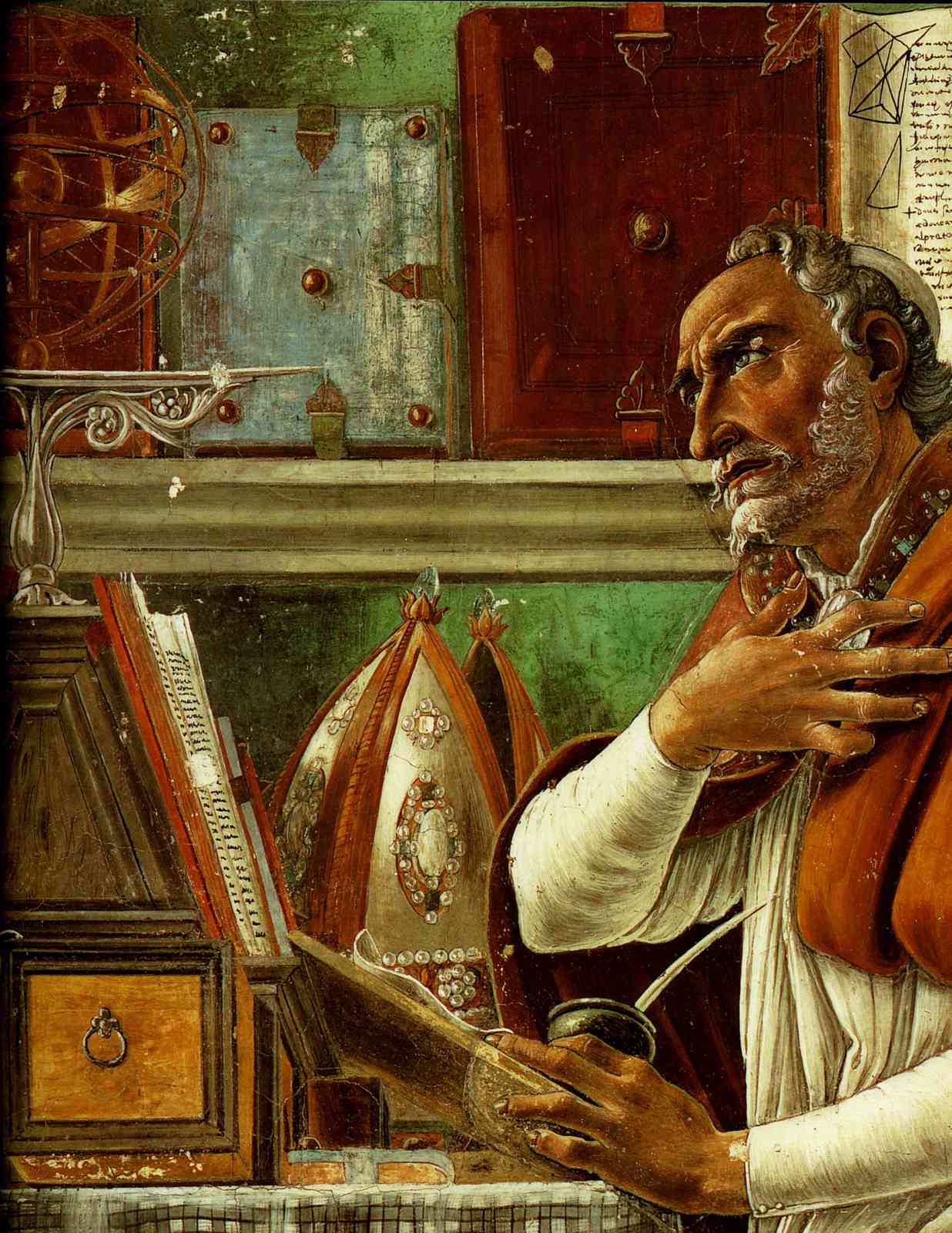 Saint Jerome in His Study Renaissance Wall Art