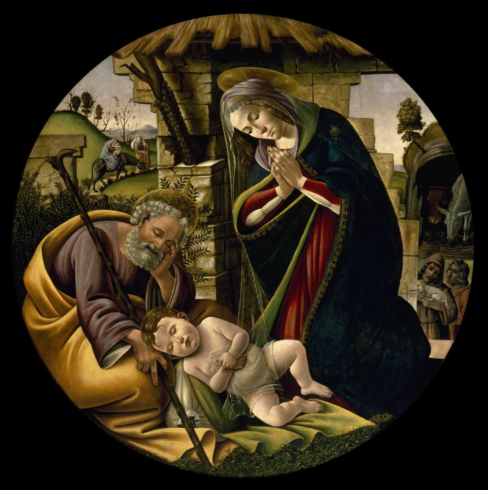 Madonna and Child Nativity Scene Wall Art