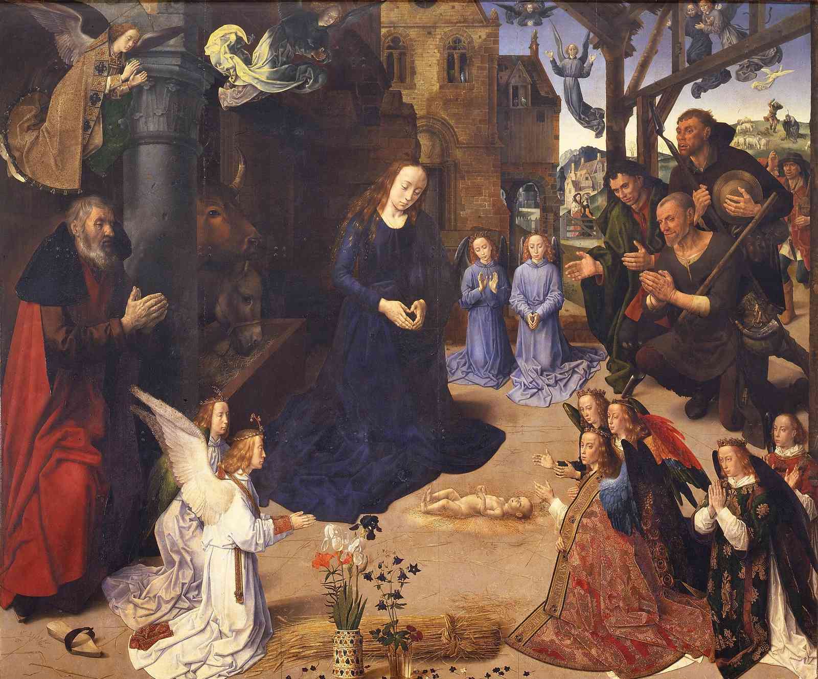 Nativity Scene Masterpiece Religious Art Wall Art