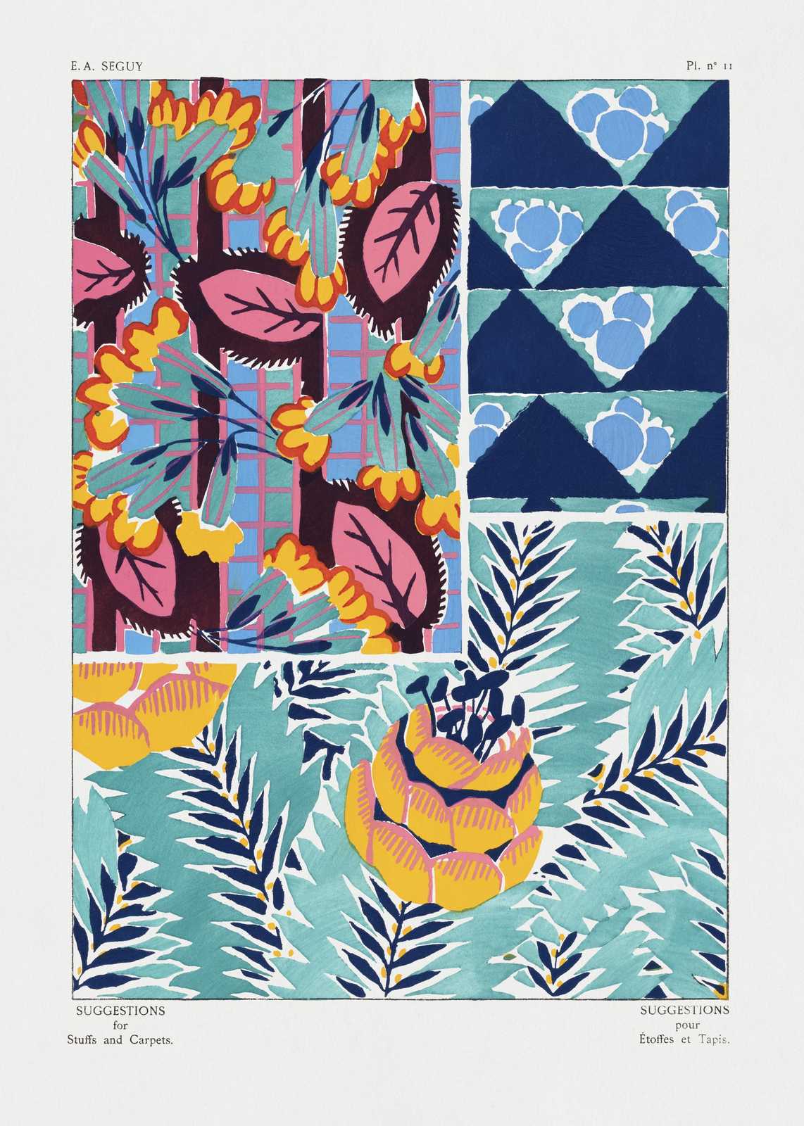 Art Deco Floral Botanical Wall Art