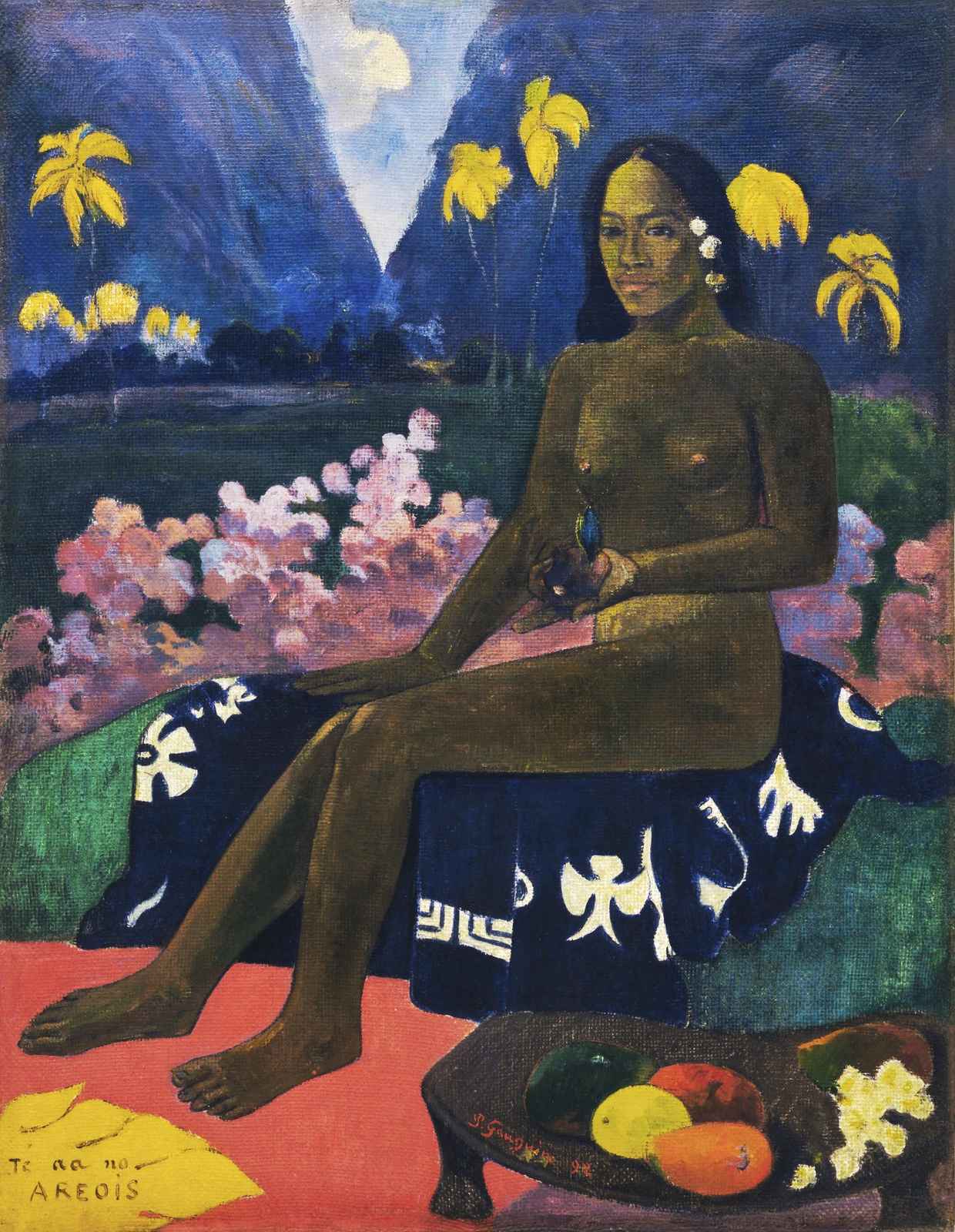 Tahitian Woman Tropical Paradise Wall Art