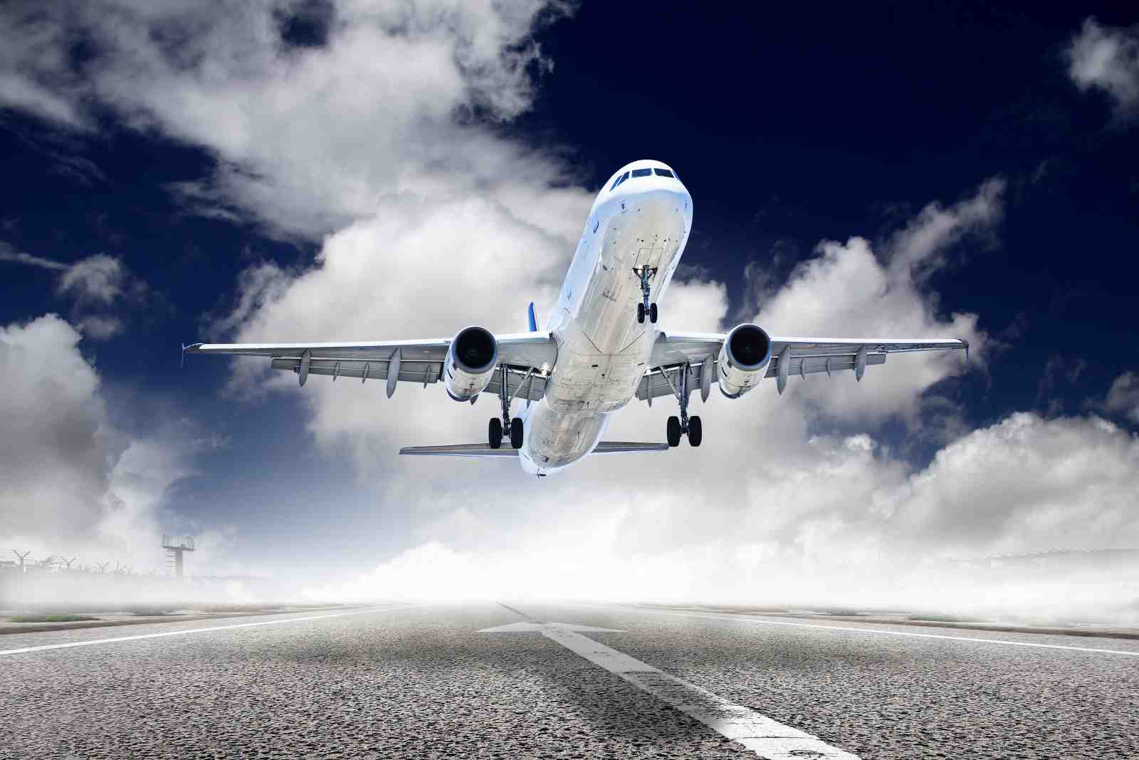 Airplane Takeoff Skies Wall Art