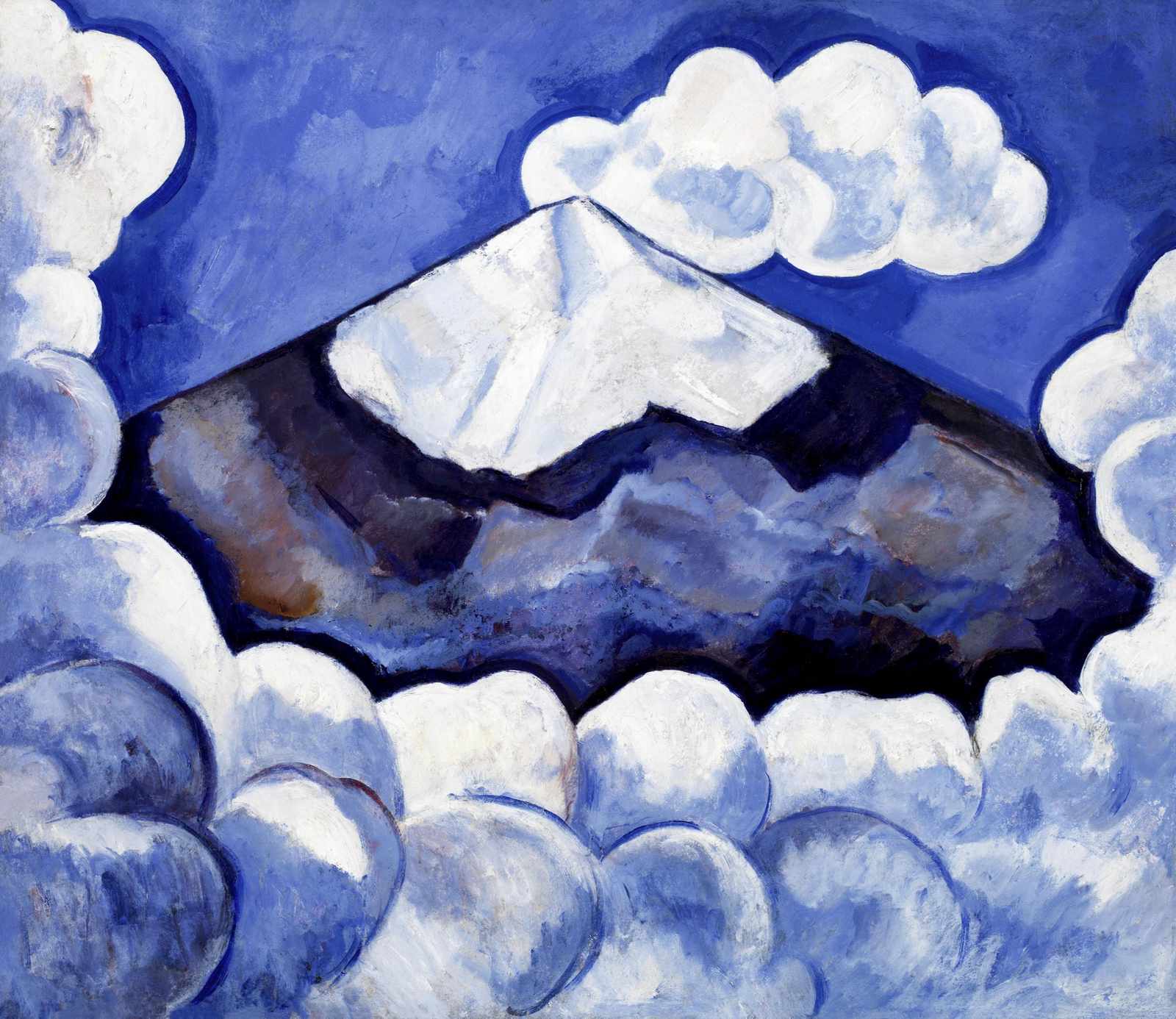 Majestic Mountain Sky Abstract Wall Art