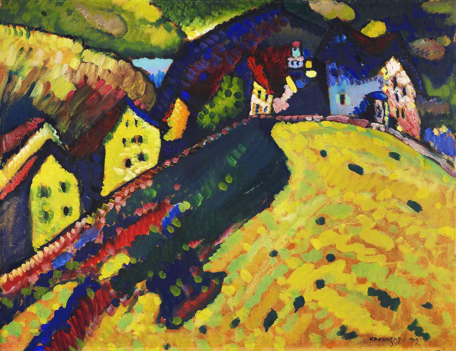 Vibrant Abstract Landscape Wall Art