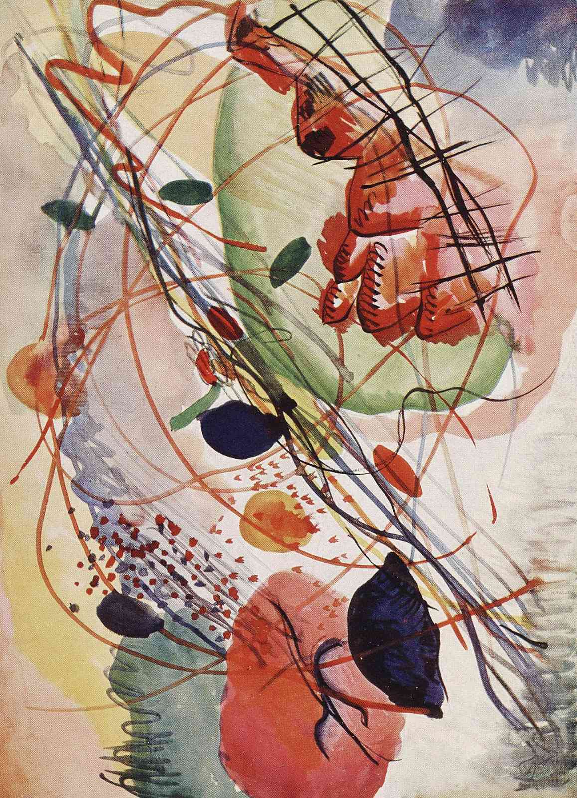 Abstract Expressionist Burst Wall Art
