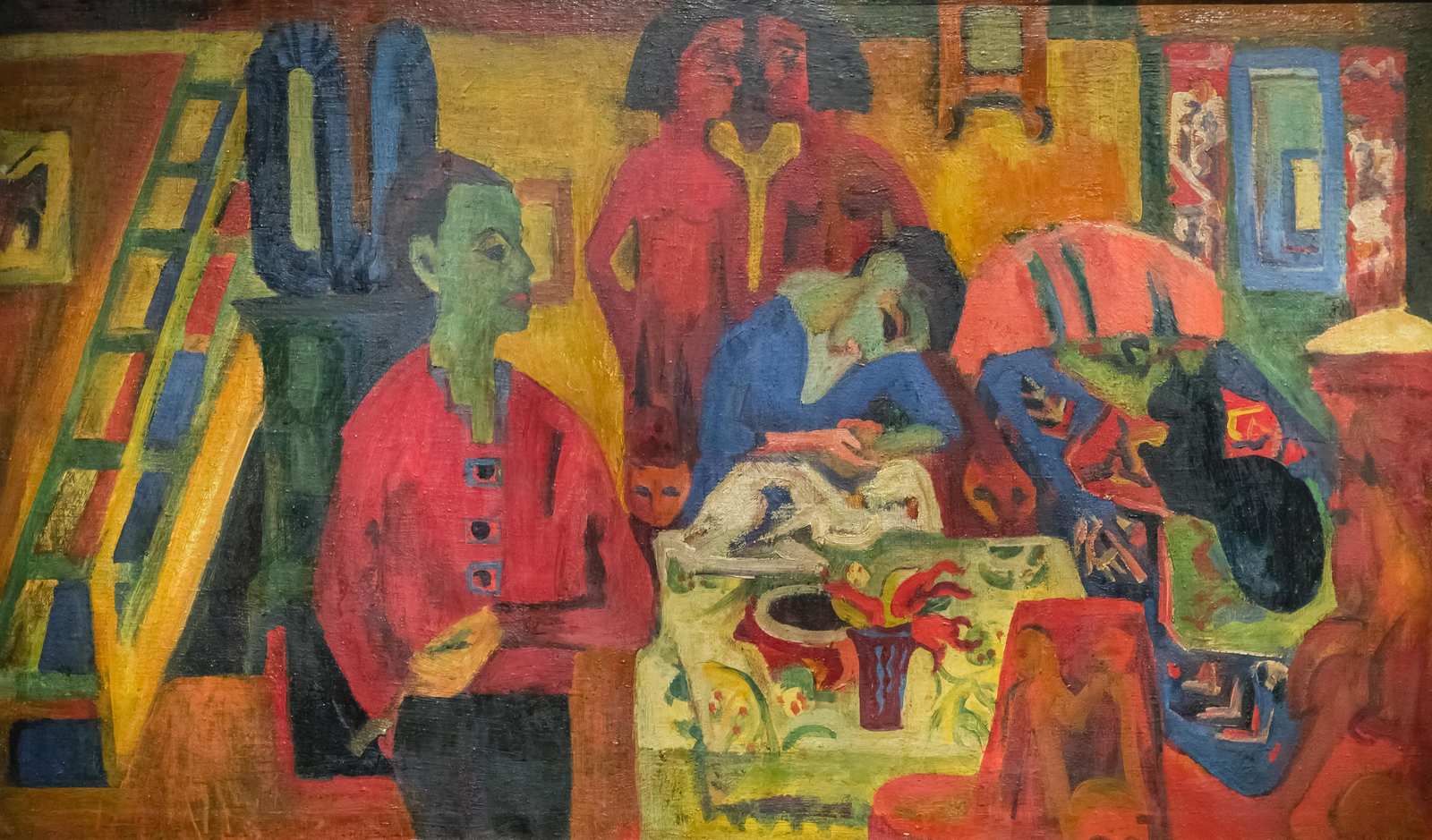 Vibrant Expressionist Figures Wall Art