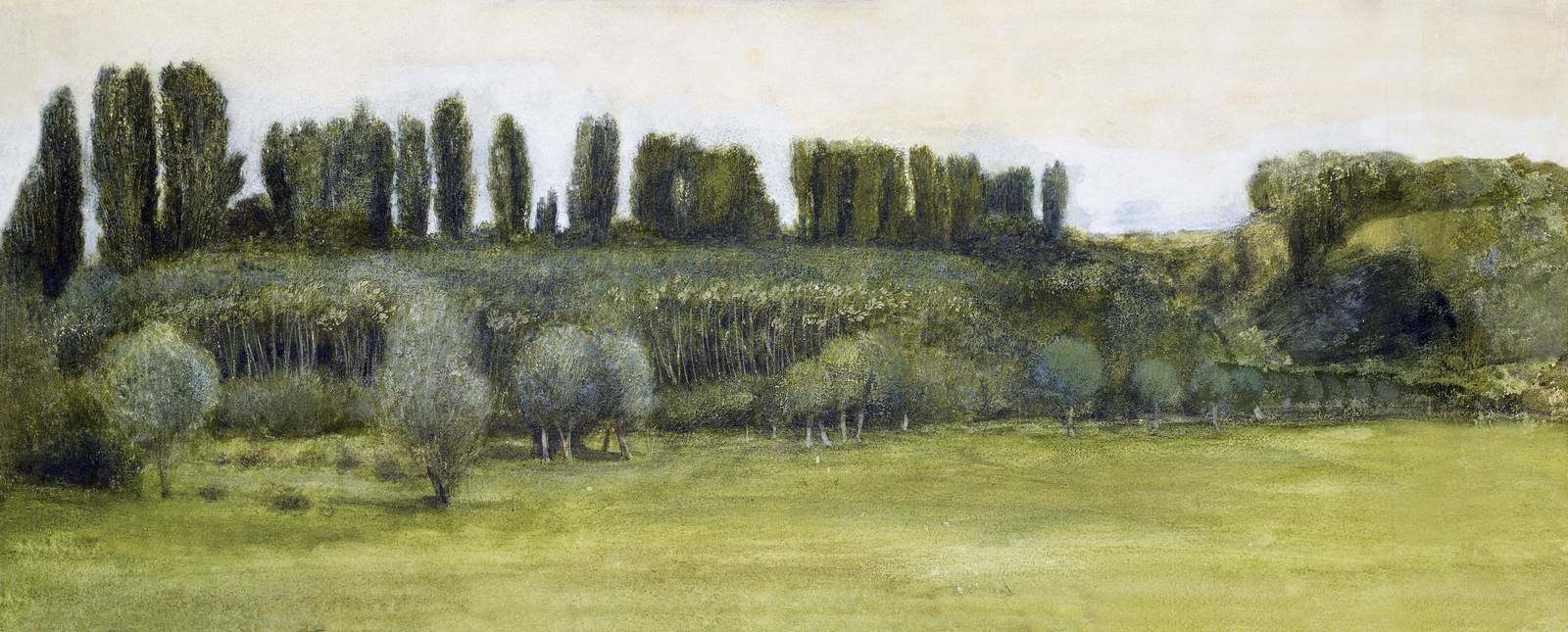 Serene Landscape Trees & Meadow Wall Art