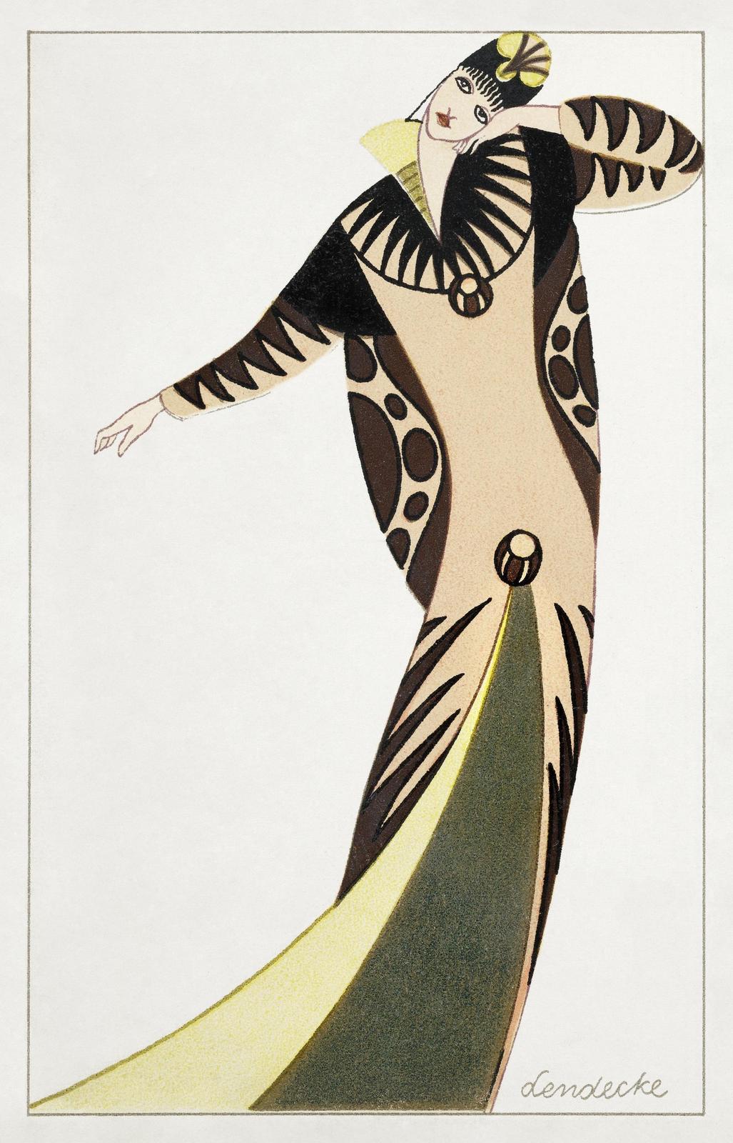 Art Deco Fashion Figure Wall Art