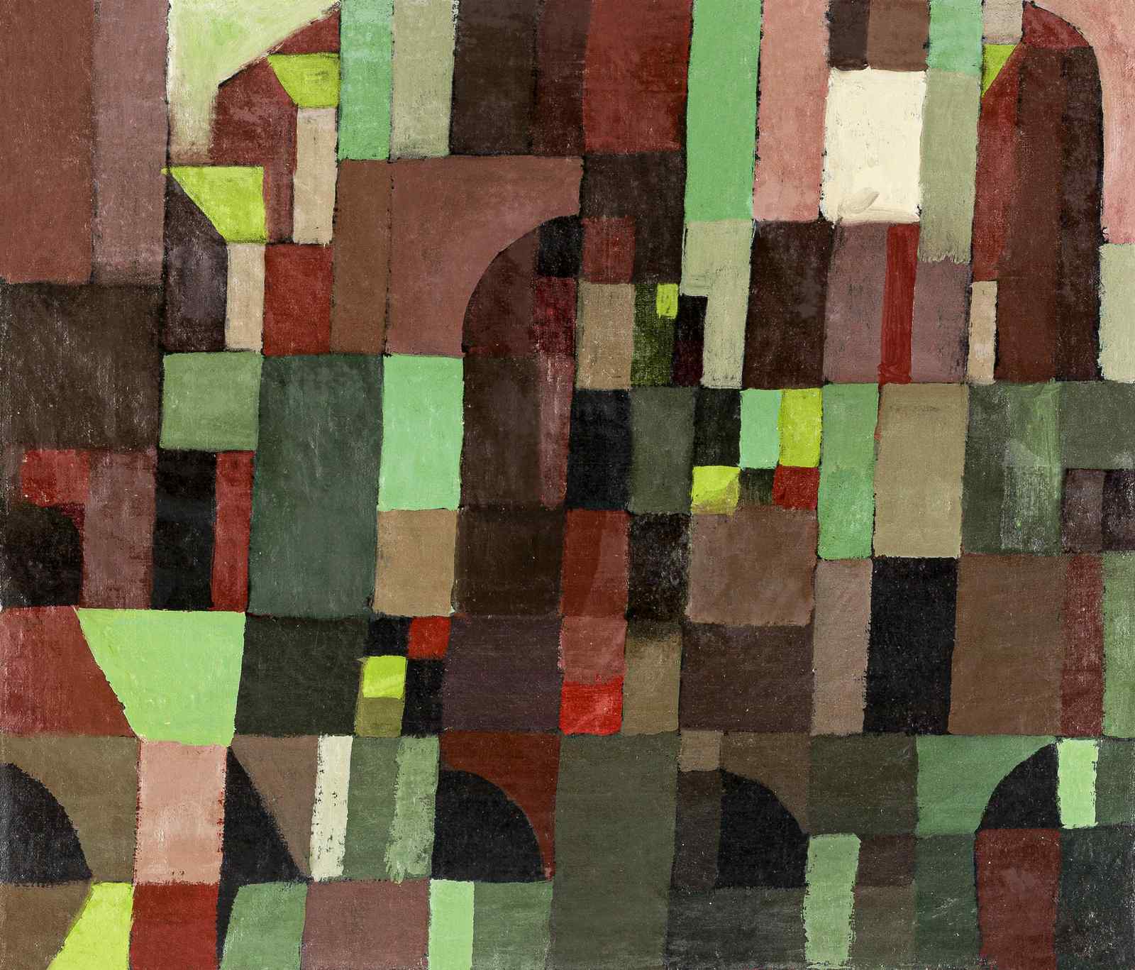 Abstract Geometric Earth Tones Wall Art