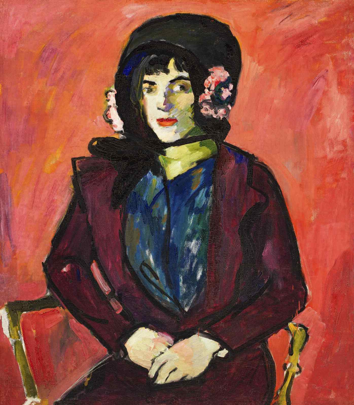 Vibrant Portrait Woman Wall Art
