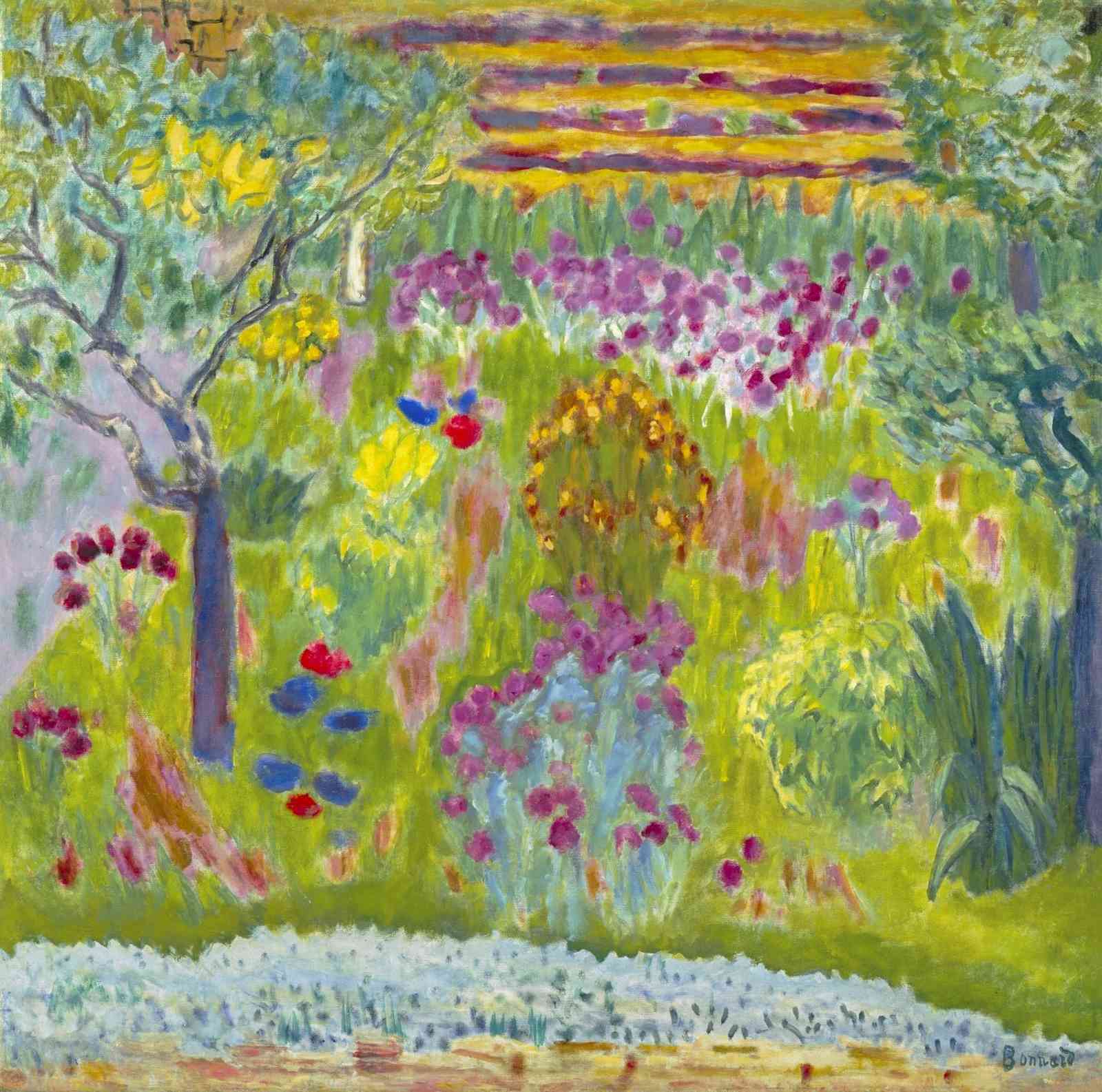 Vibrant Garden Landscape Impressionist Wall Art
