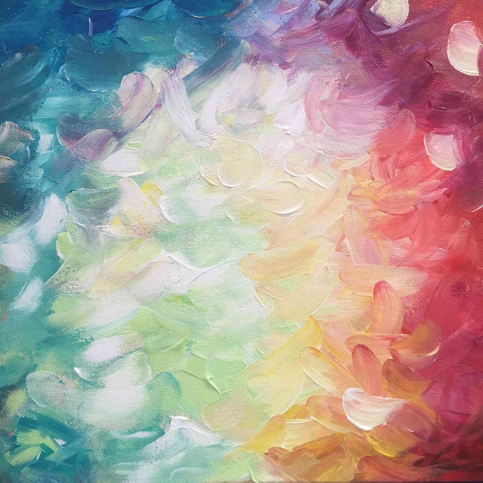Vibrant Abstract Bloom Wall Art