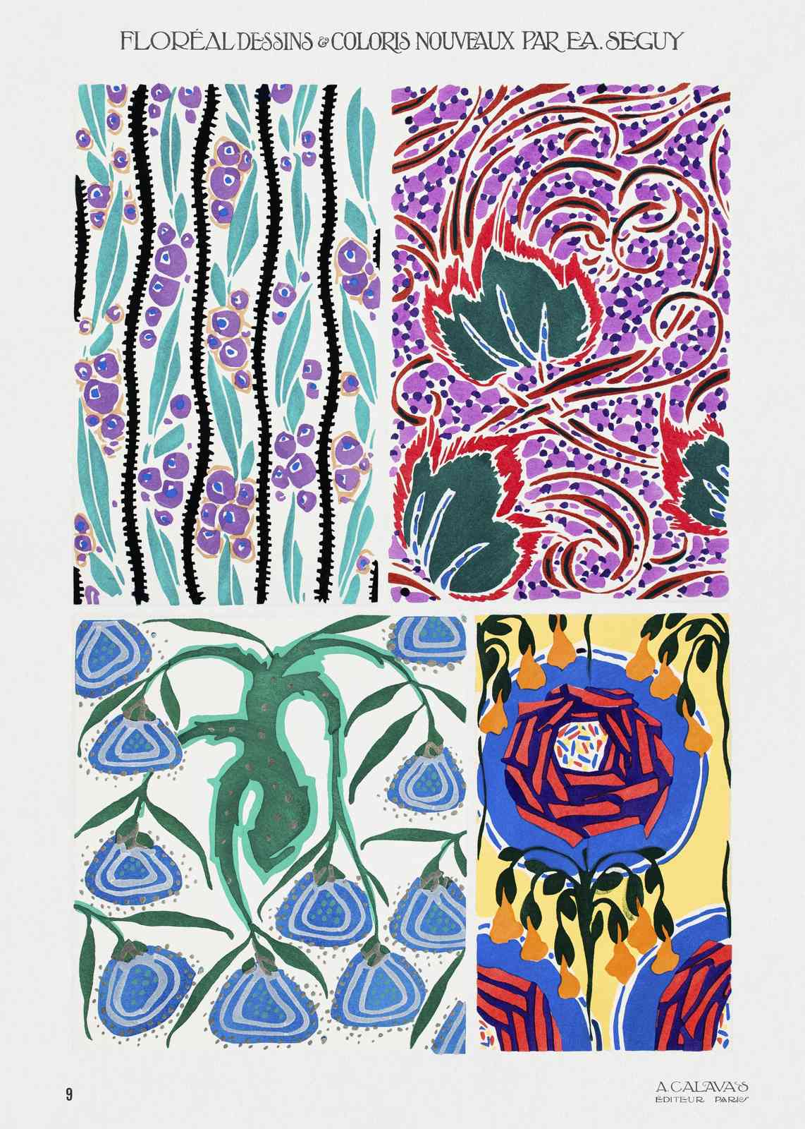 Art Nouveau Floral & Botanical Wall Art