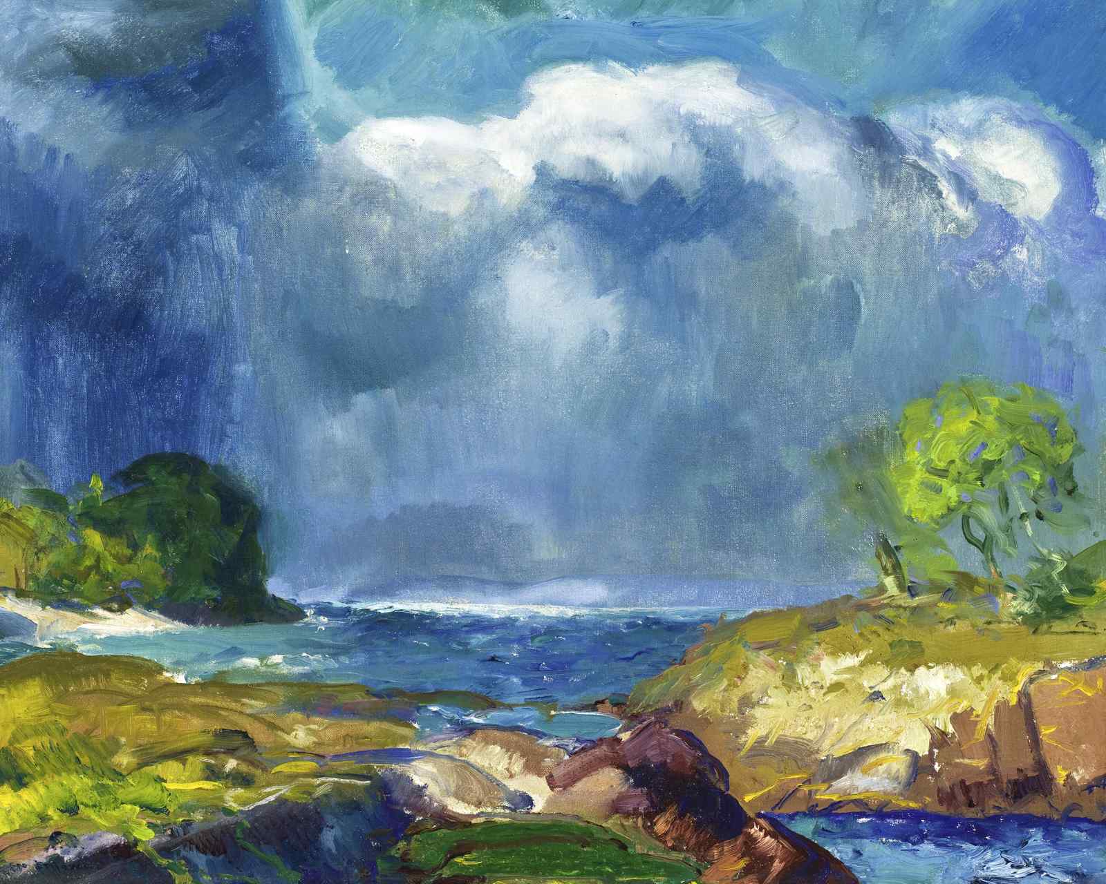 Dramatic Coastal Storm Sky Wall Art