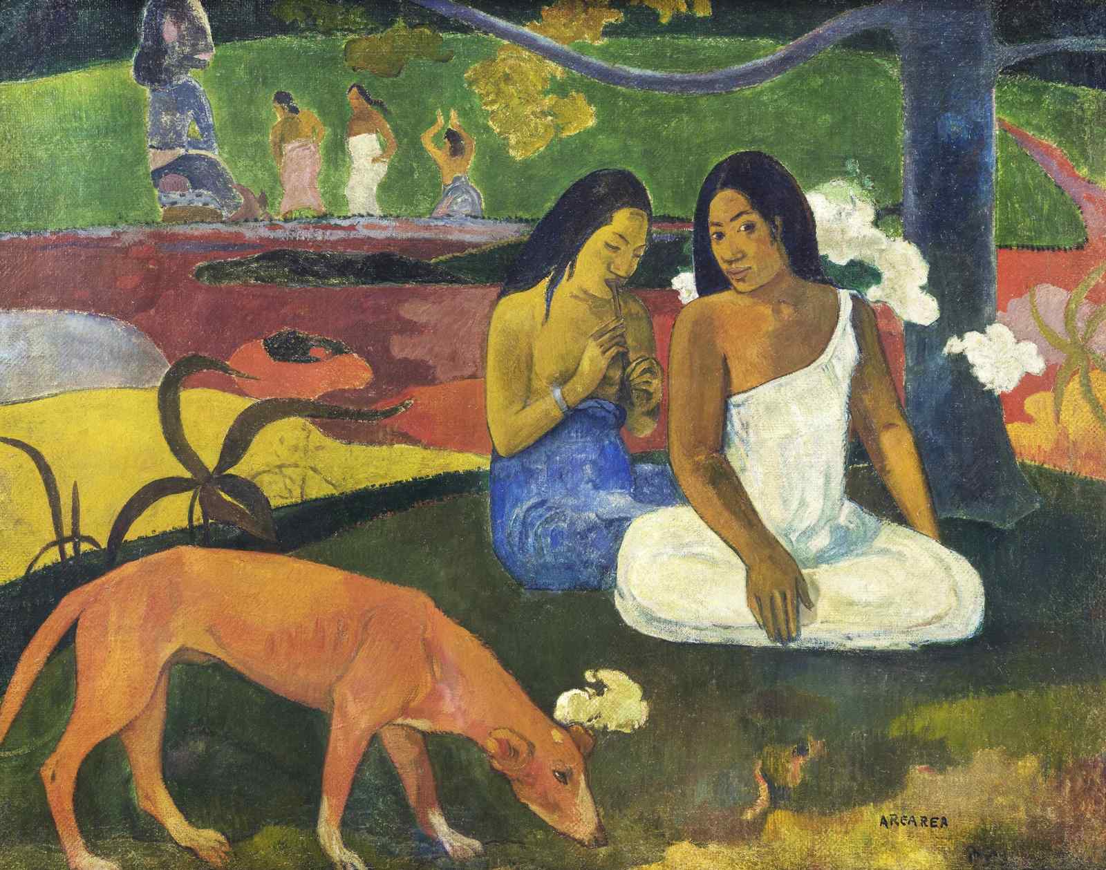 Tahitian Women Tropical Paradise Wall Art