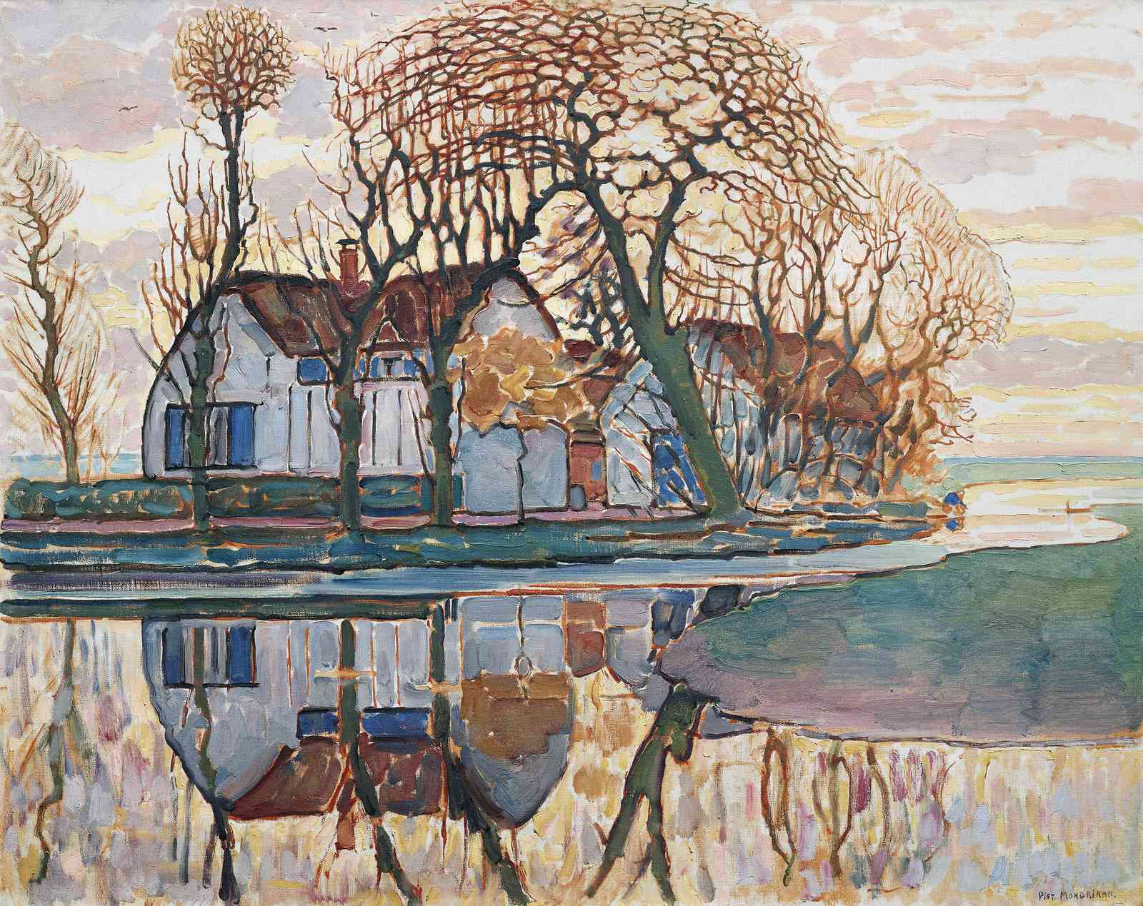 Impressionist Canal House Wall Art