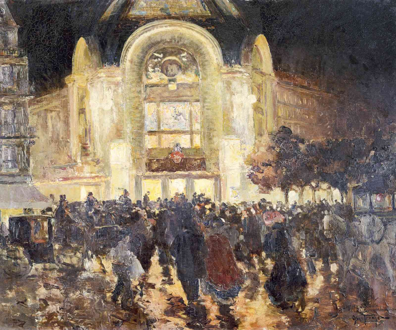 Vibrant Parisian Nightlife Impressionist Wall Art