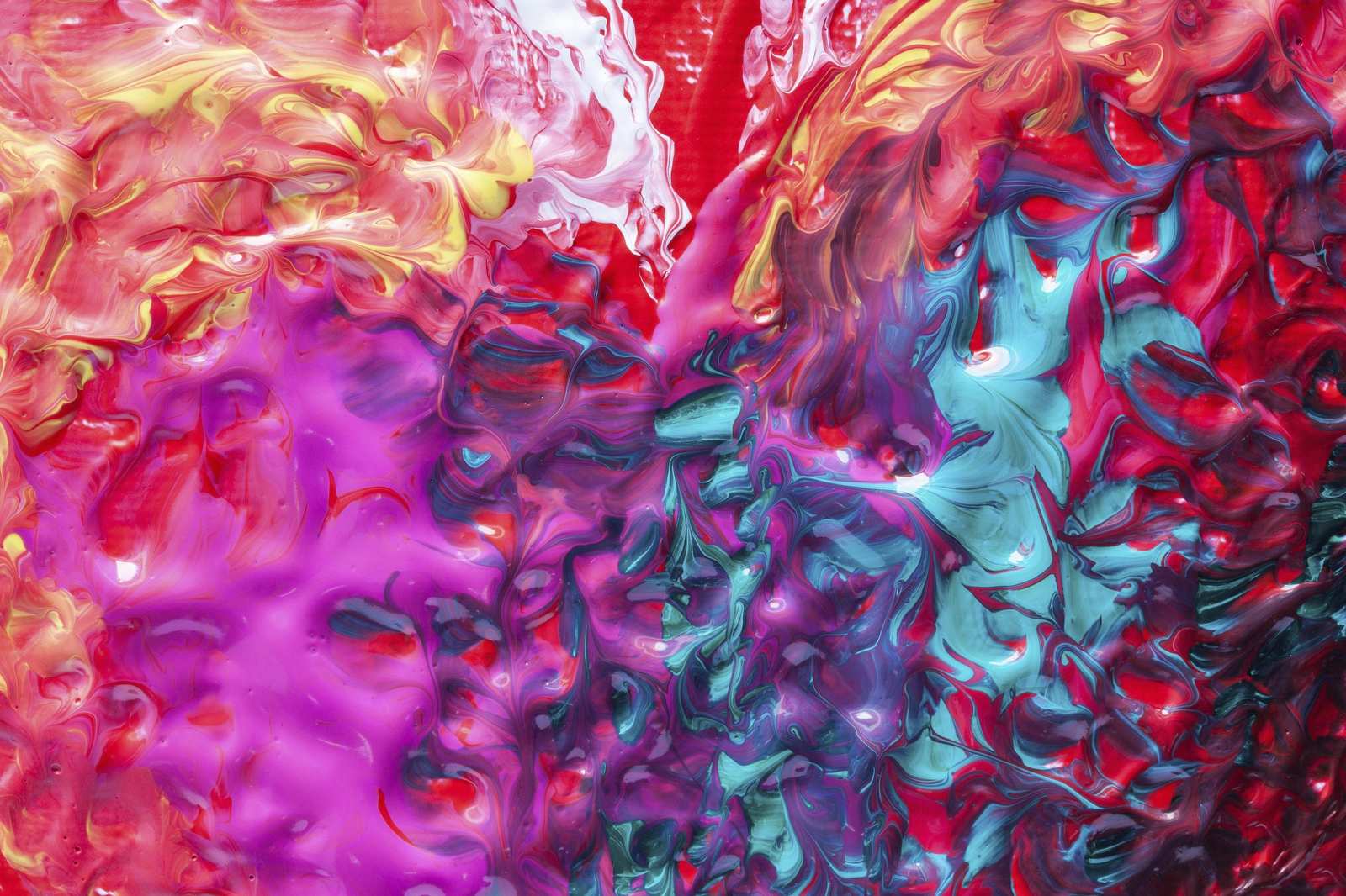 Vibrant Swirls Abstract Art Wall Art