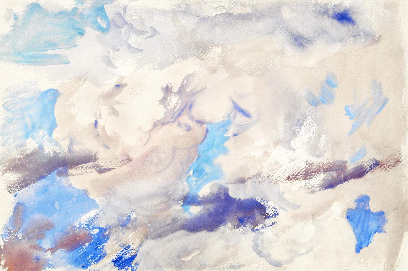 Dreamy Sky Abstract Watercolor Wall Art