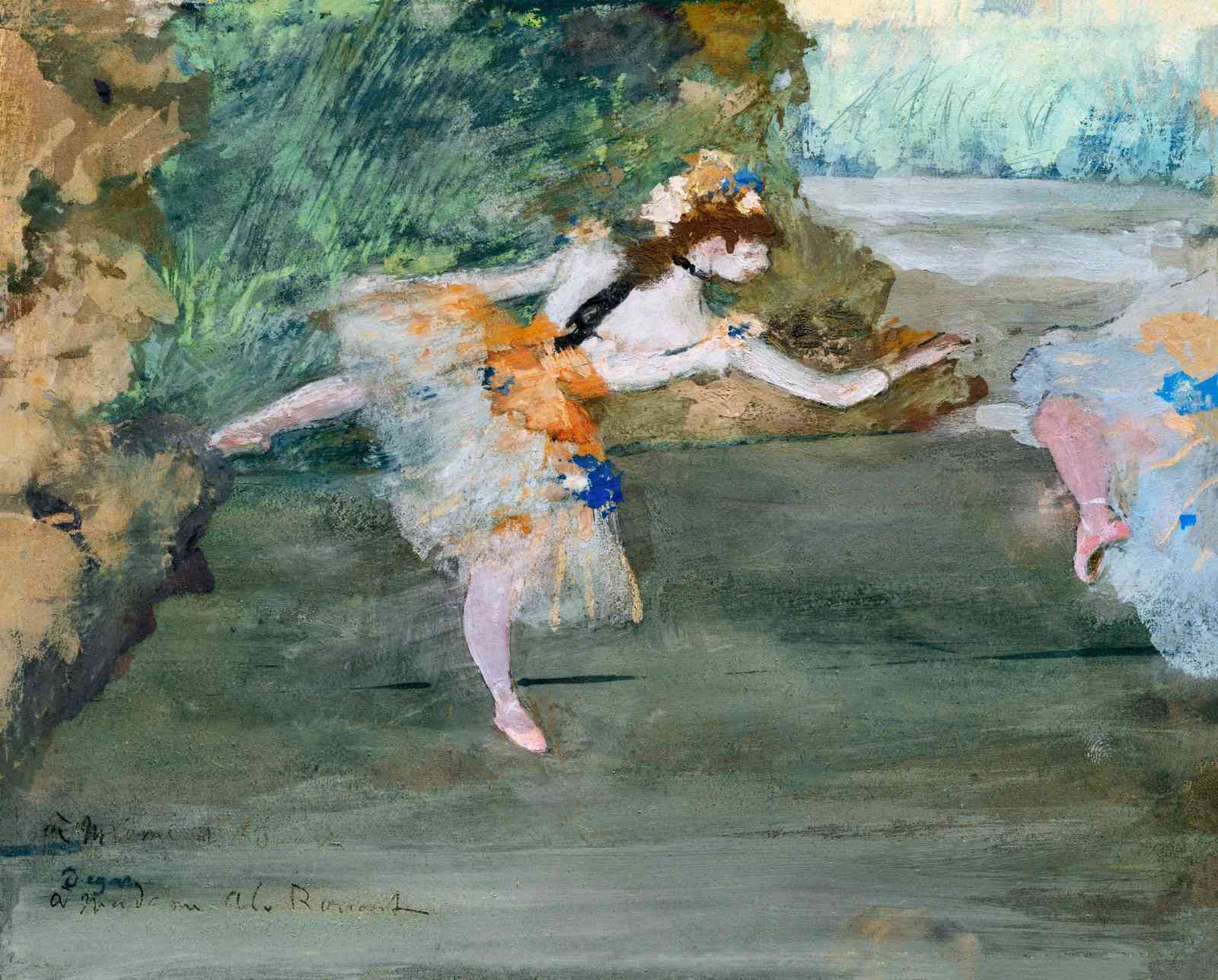 Elegant Ballet Dancers Impressionist Wall Art