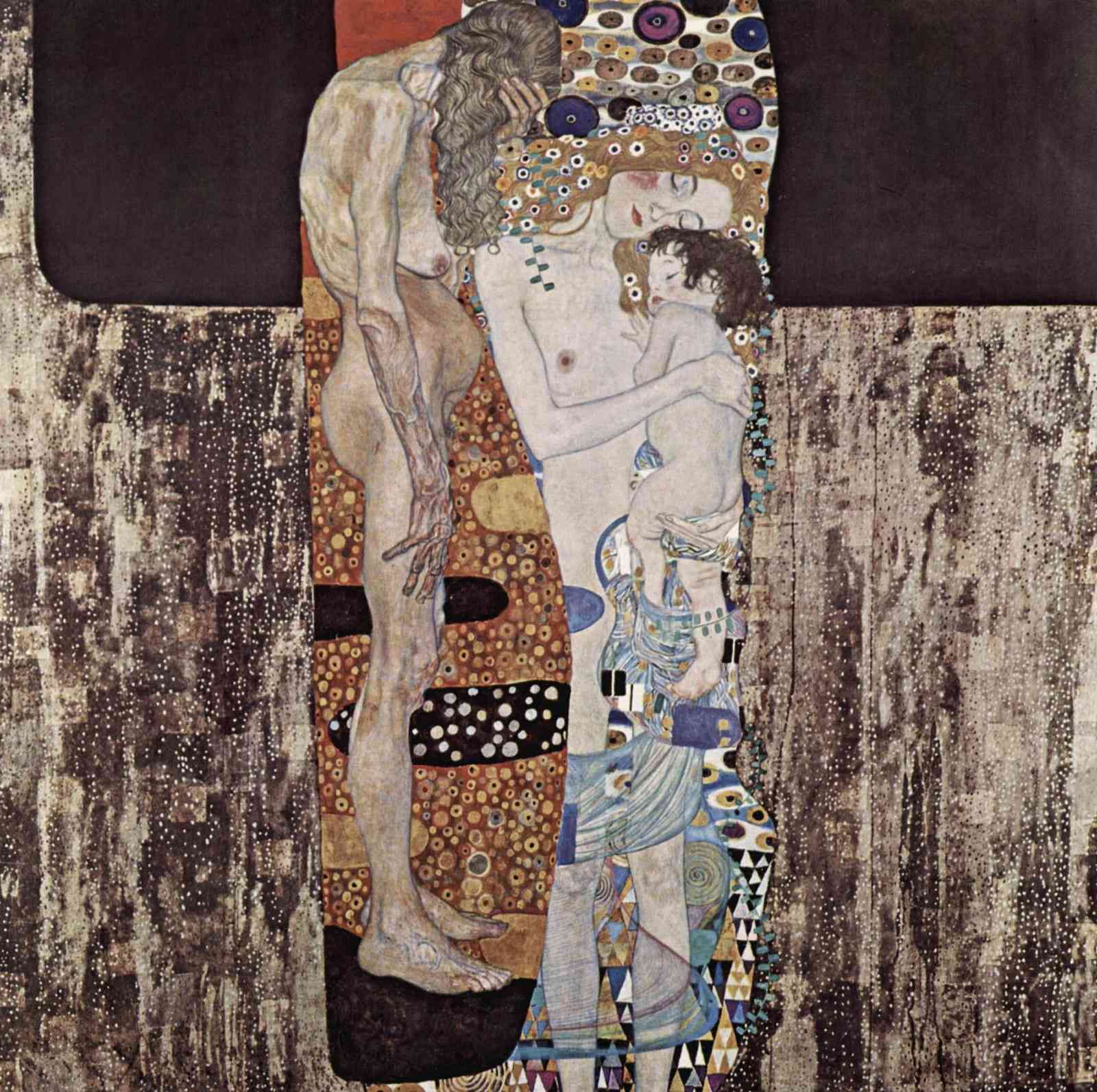 The Three Ages of Woman Klimt Wall Art