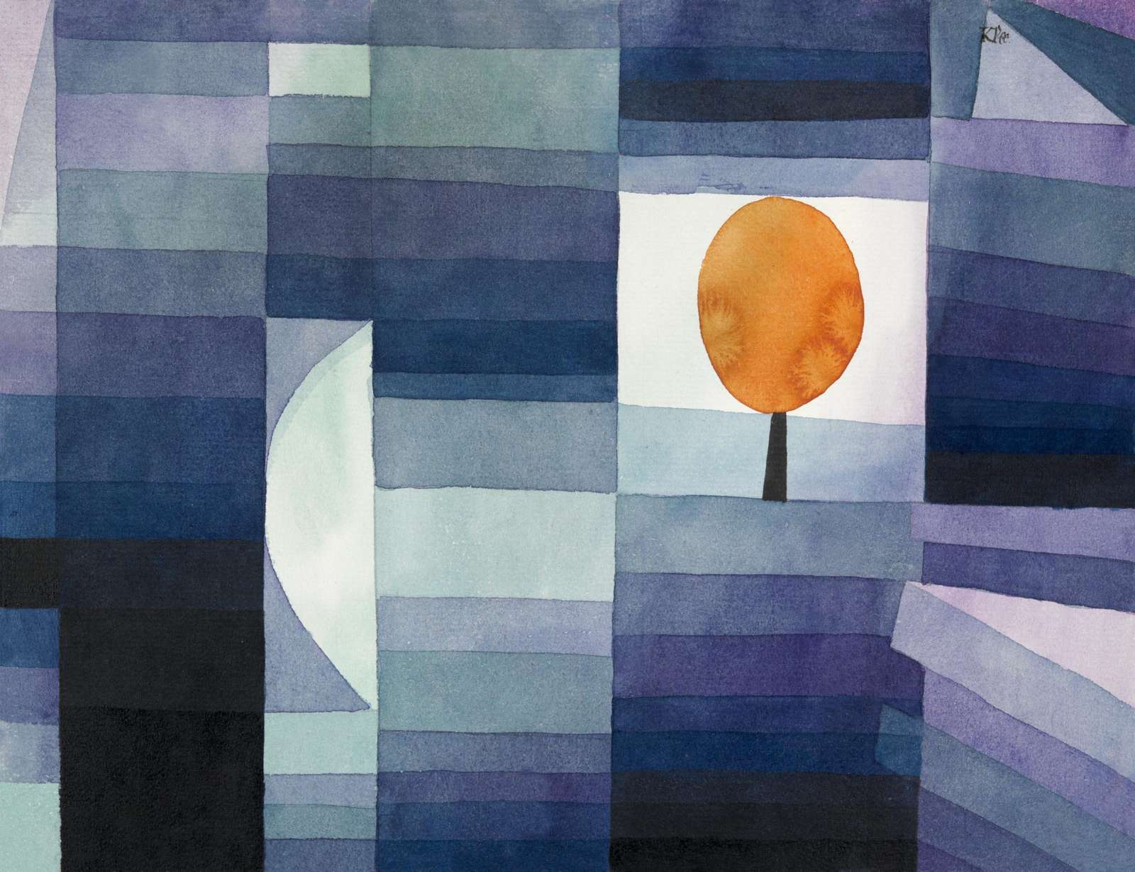 Abstract Sunset Tree Wall Art Wall Art