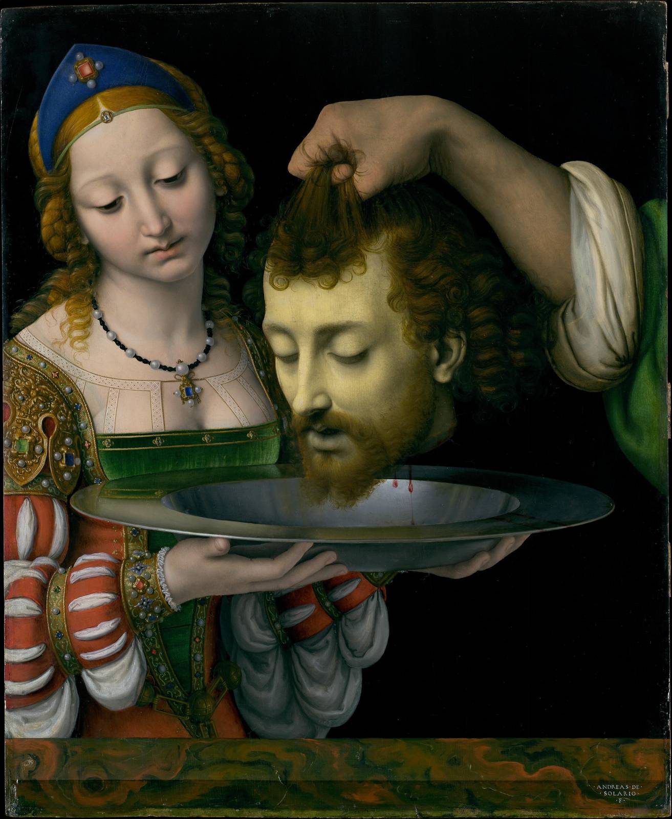 Salome with the Head of John the Baptist Wall Art