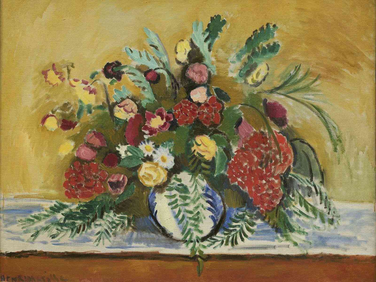 Vibrant Floral Still Life Wall Art